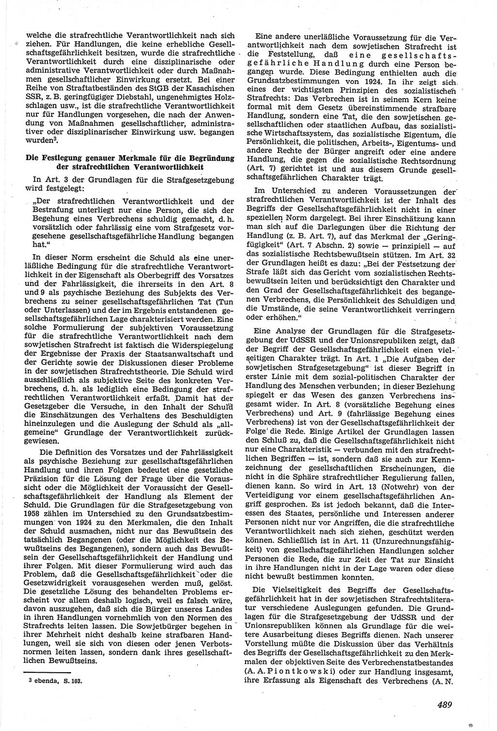Neue Justiz (NJ), Zeitschrift für Recht und Rechtswissenschaft [Deutsche Demokratische Republik (DDR)], 14. Jahrgang 1960, Seite 489 (NJ DDR 1960, S. 489)