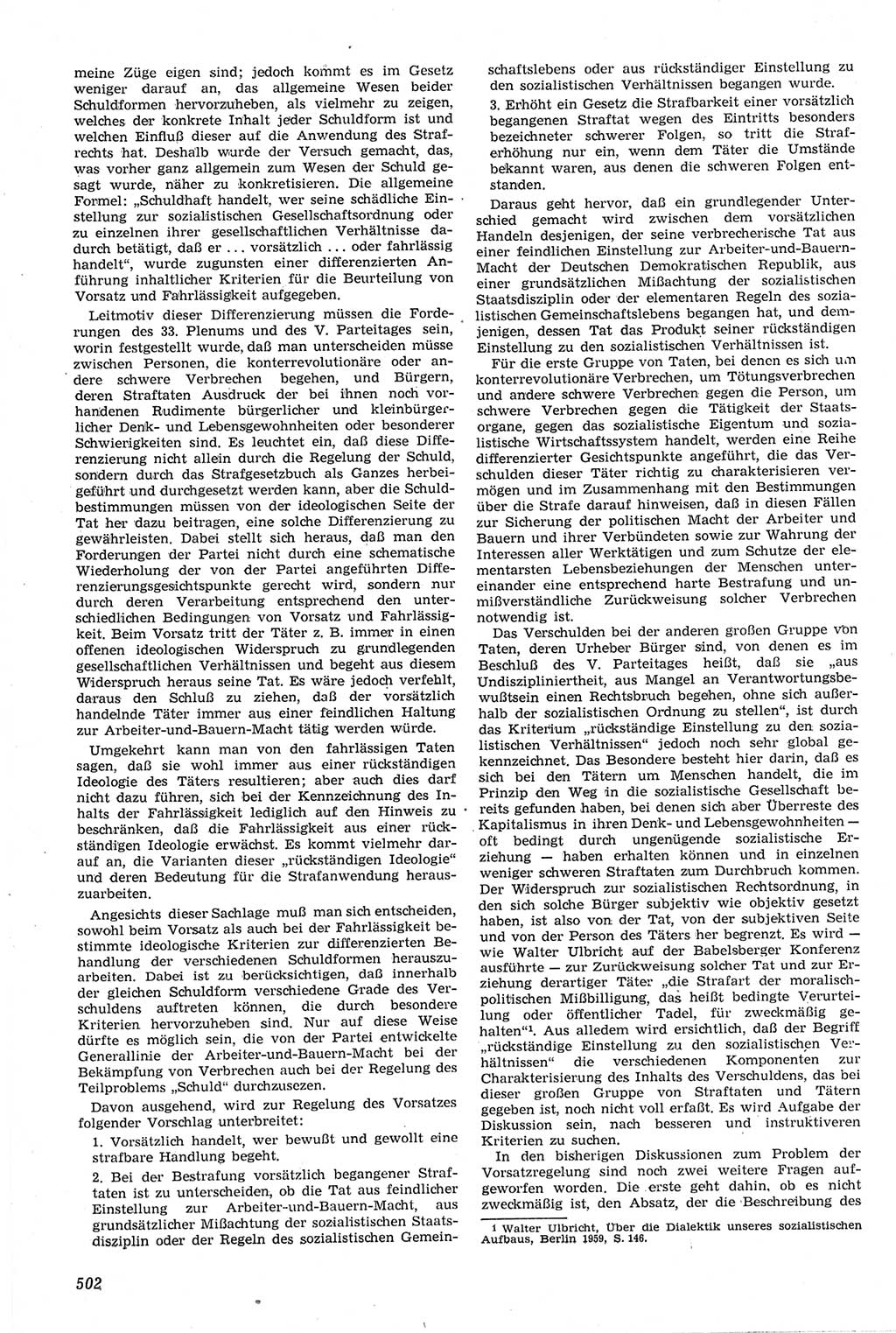 Neue Justiz (NJ), Zeitschrift für Recht und Rechtswissenschaft [Deutsche Demokratische Republik (DDR)], 14. Jahrgang 1960, Seite 502 (NJ DDR 1960, S. 502)