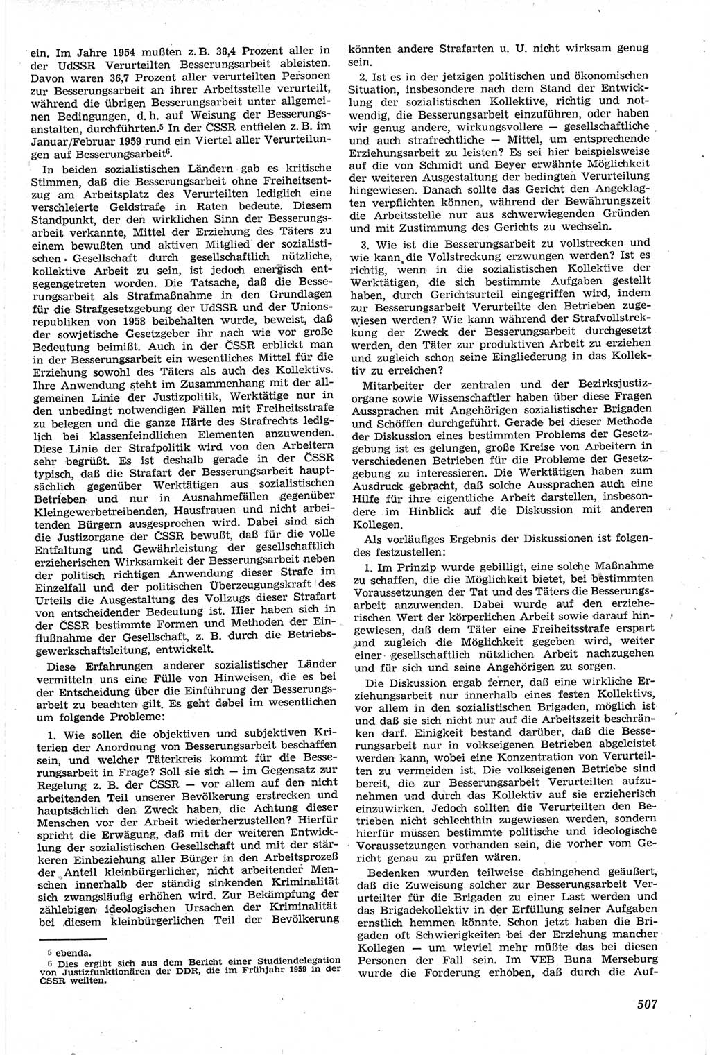 Neue Justiz (NJ), Zeitschrift für Recht und Rechtswissenschaft [Deutsche Demokratische Republik (DDR)], 14. Jahrgang 1960, Seite 507 (NJ DDR 1960, S. 507)