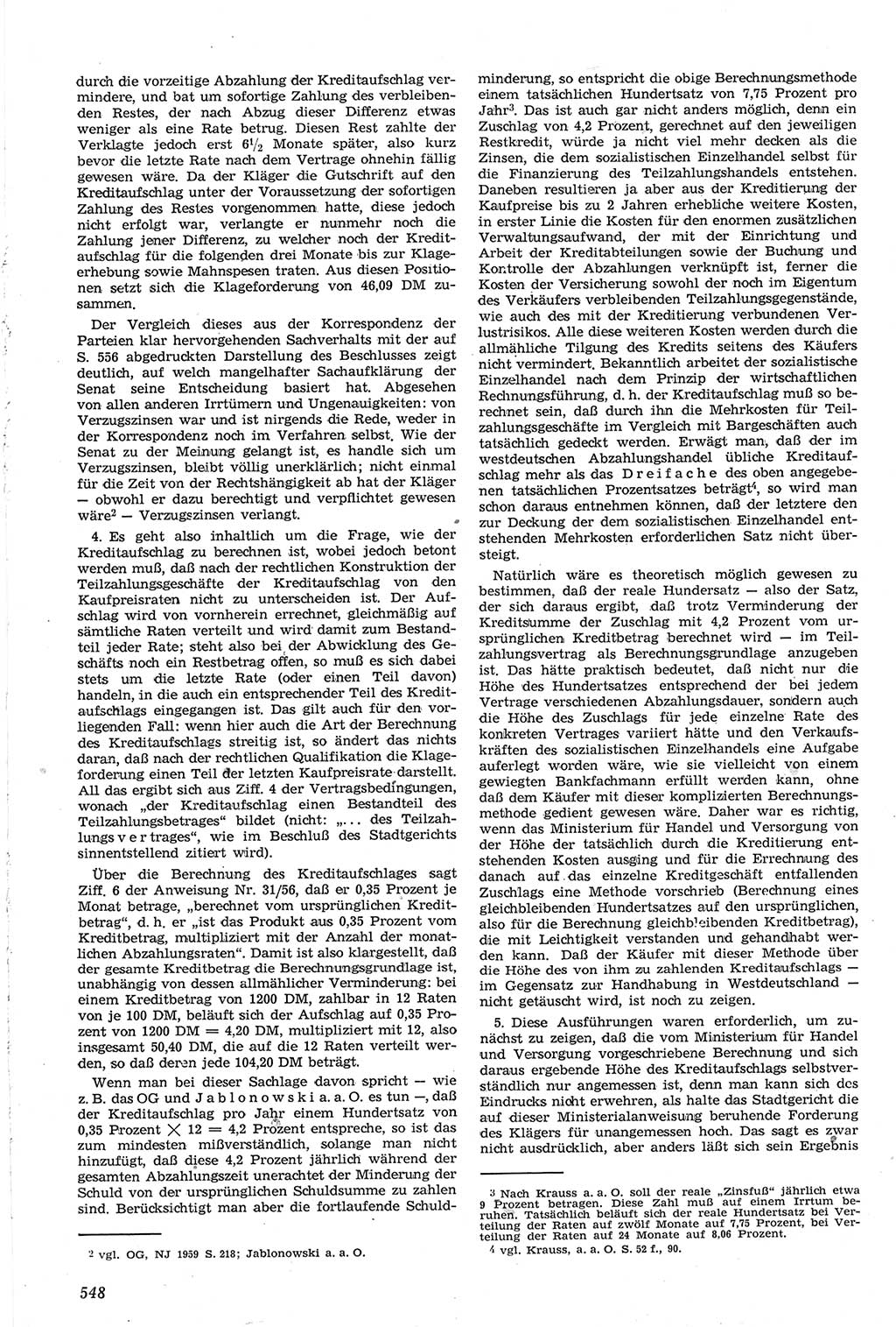 Neue Justiz (NJ), Zeitschrift für Recht und Rechtswissenschaft [Deutsche Demokratische Republik (DDR)], 14. Jahrgang 1960, Seite 548 (NJ DDR 1960, S. 548)