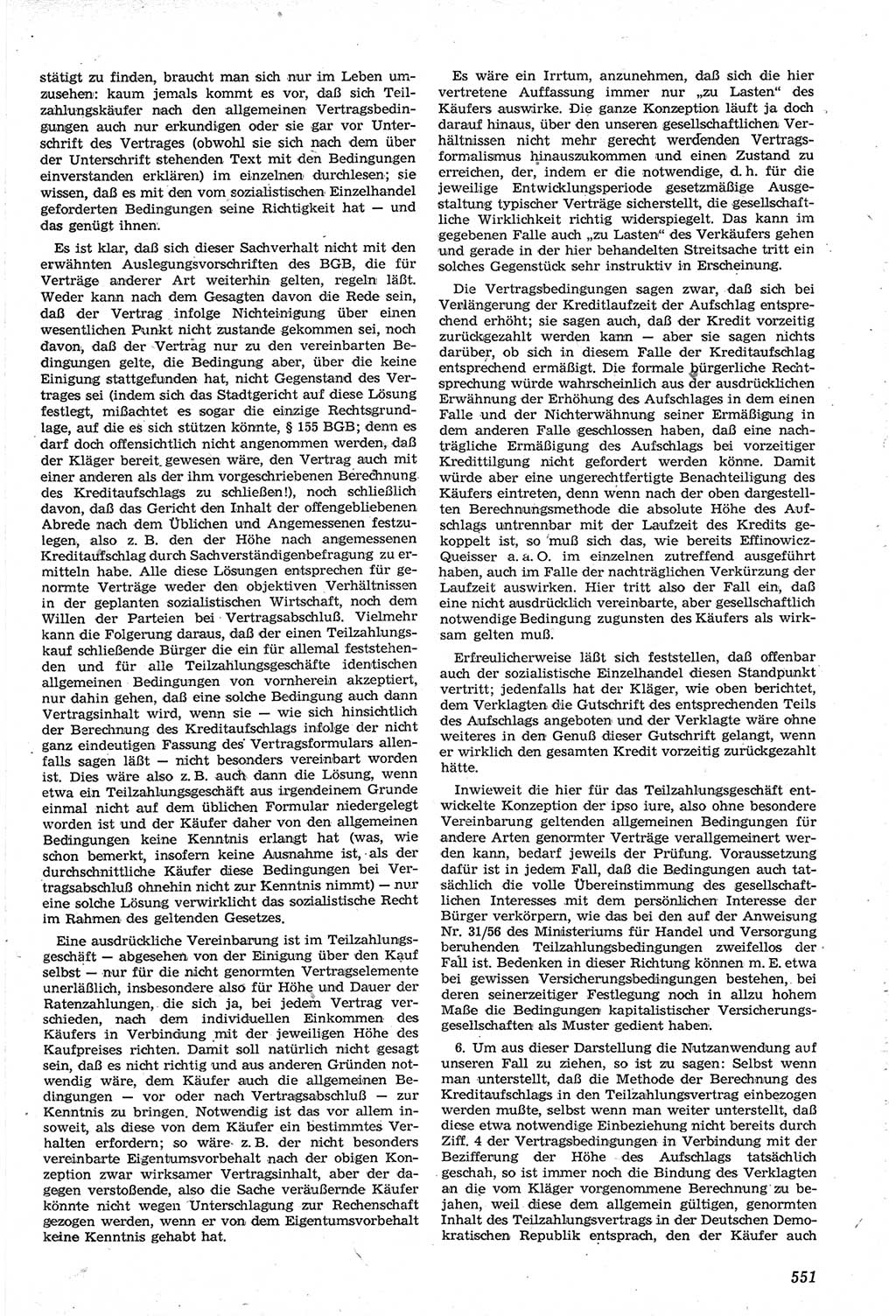 Neue Justiz (NJ), Zeitschrift für Recht und Rechtswissenschaft [Deutsche Demokratische Republik (DDR)], 14. Jahrgang 1960, Seite 551 (NJ DDR 1960, S. 551)