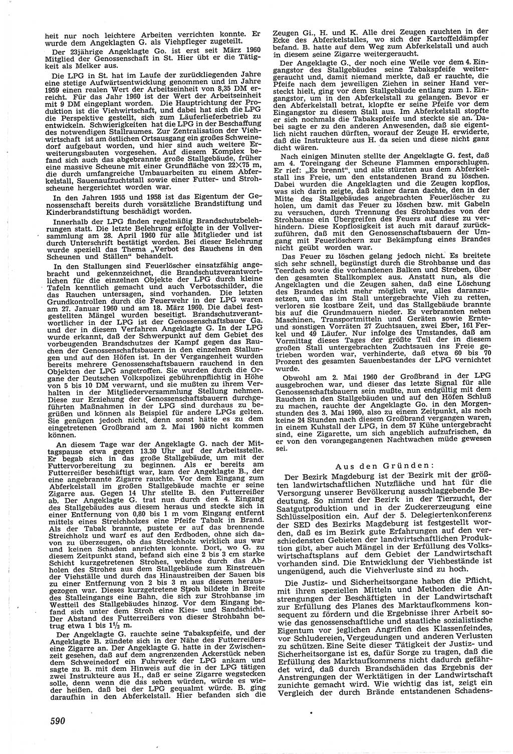 Neue Justiz (NJ), Zeitschrift für Recht und Rechtswissenschaft [Deutsche Demokratische Republik (DDR)], 14. Jahrgang 1960, Seite 590 (NJ DDR 1960, S. 590)