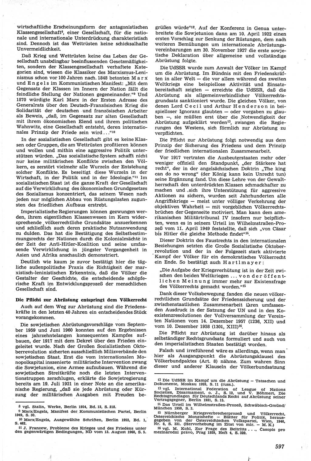 Neue Justiz (NJ), Zeitschrift für Recht und Rechtswissenschaft [Deutsche Demokratische Republik (DDR)], 14. Jahrgang 1960, Seite 597 (NJ DDR 1960, S. 597)