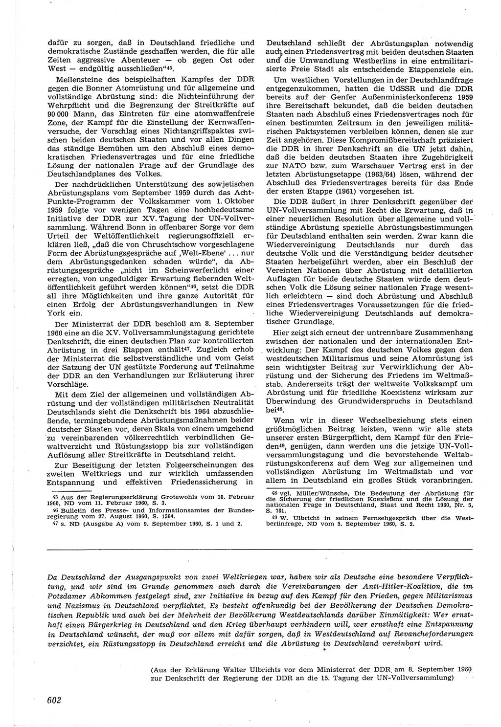 Neue Justiz (NJ), Zeitschrift für Recht und Rechtswissenschaft [Deutsche Demokratische Republik (DDR)], 14. Jahrgang 1960, Seite 602 (NJ DDR 1960, S. 602)