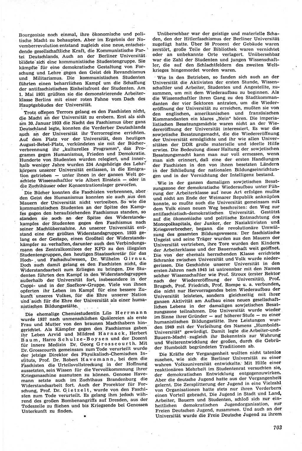 Neue Justiz (NJ), Zeitschrift für Recht und Rechtswissenschaft [Deutsche Demokratische Republik (DDR)], 14. Jahrgang 1960, Seite 703 (NJ DDR 1960, S. 703)