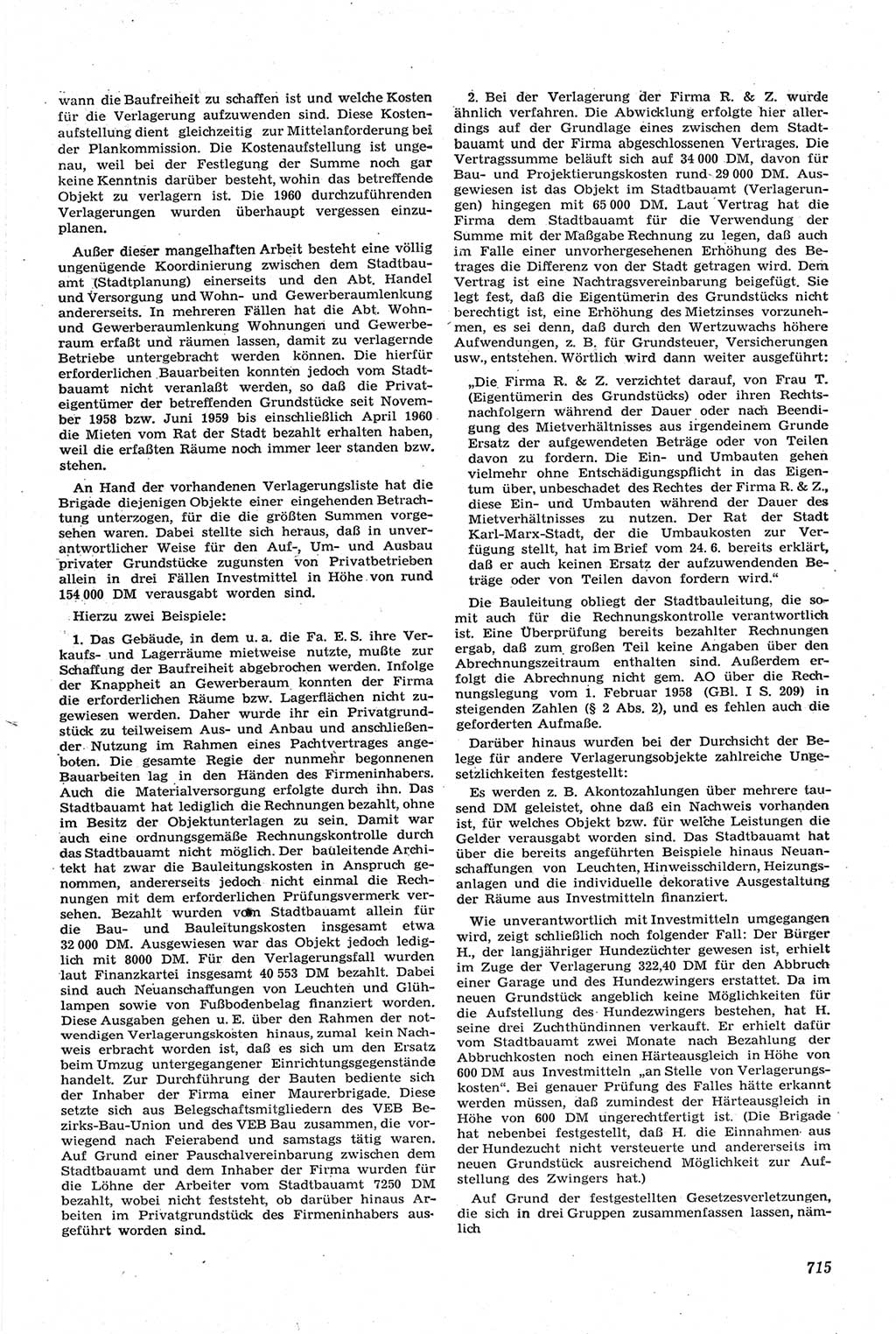 Neue Justiz (NJ), Zeitschrift für Recht und Rechtswissenschaft [Deutsche Demokratische Republik (DDR)], 14. Jahrgang 1960, Seite 715 (NJ DDR 1960, S. 715)