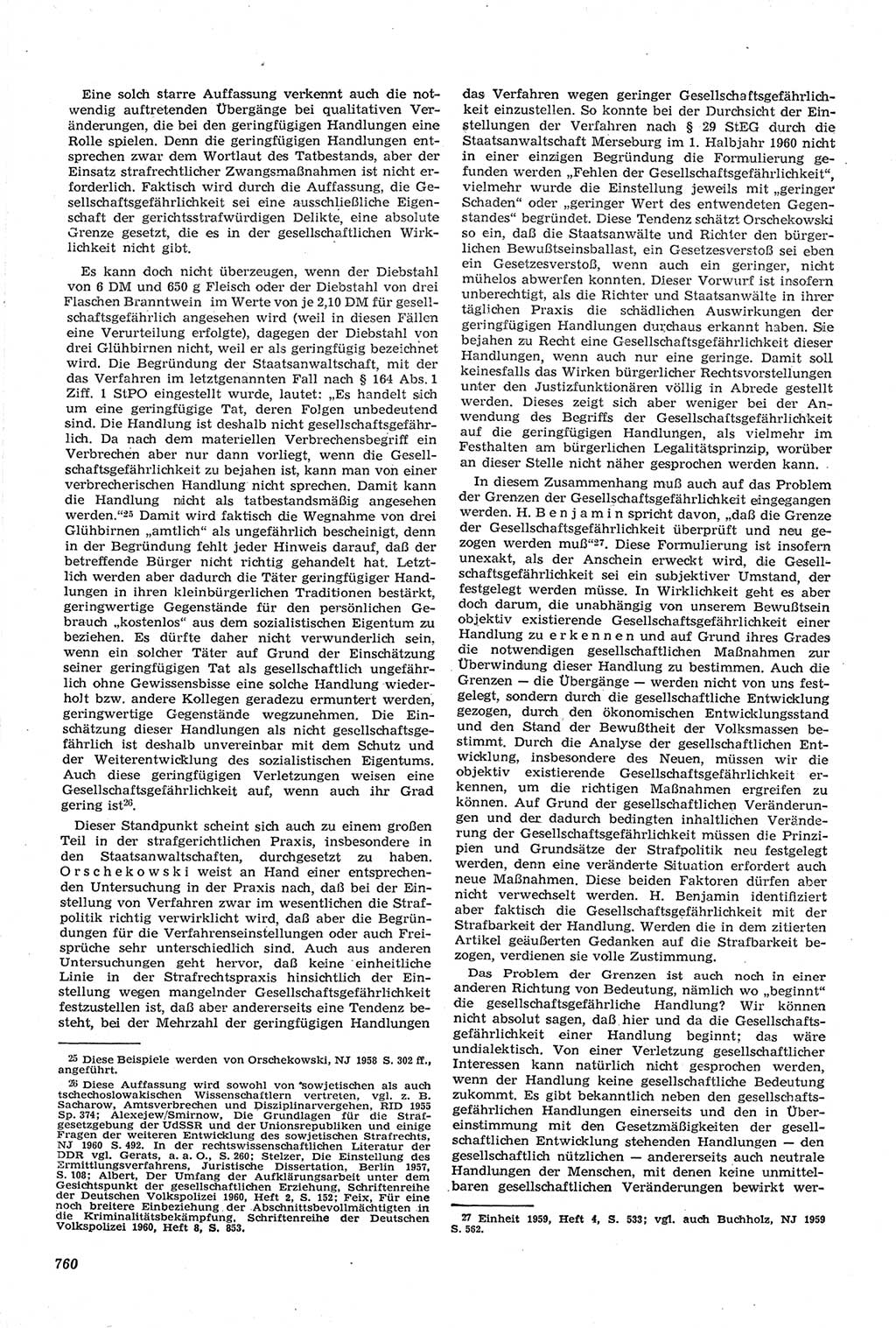 Neue Justiz (NJ), Zeitschrift für Recht und Rechtswissenschaft [Deutsche Demokratische Republik (DDR)], 14. Jahrgang 1960, Seite 760 (NJ DDR 1960, S. 760)