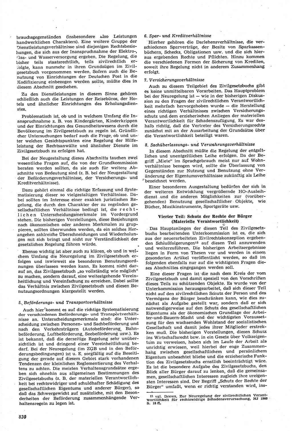 Neue Justiz (NJ), Zeitschrift für Recht und Rechtswissenschaft [Deutsche Demokratische Republik (DDR)], 14. Jahrgang 1960, Seite 830 (NJ DDR 1960, S. 830)