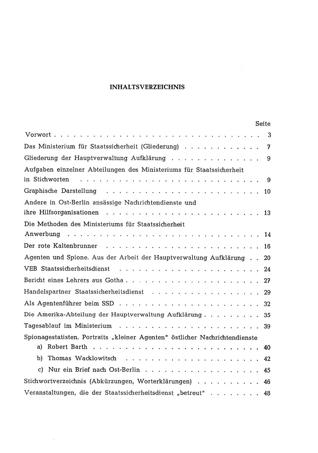 Berlin-Lichtenberg Normannenstraße 22, Agentenzentrale SSD [Staatssicherheitsdienst Deutsche Demokratische Republik (DDR)] 1961, Seite 5 (SSD DDR UfJ BRD 1961, S. 5)