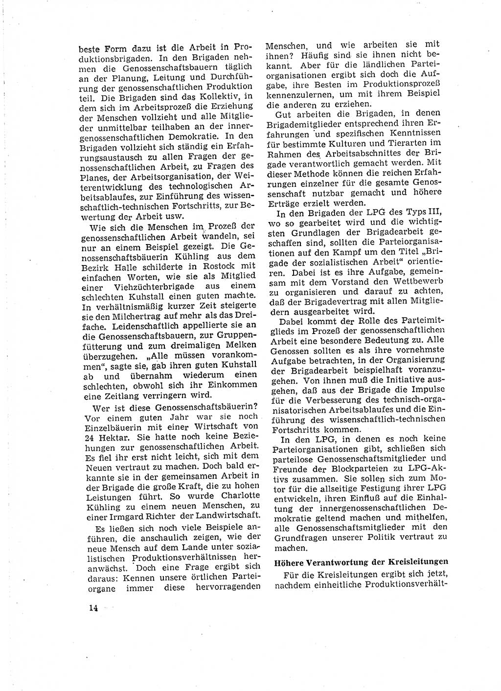 Neuer Weg (NW), Organ des Zentralkomitees (ZK) der SED (Sozialistische Einheitspartei Deutschlands) für Fragen des Parteilebens, 16. Jahrgang [Deutsche Demokratische Republik (DDR)] 1961, Seite 14 (NW ZK SED DDR 1961, S. 14)