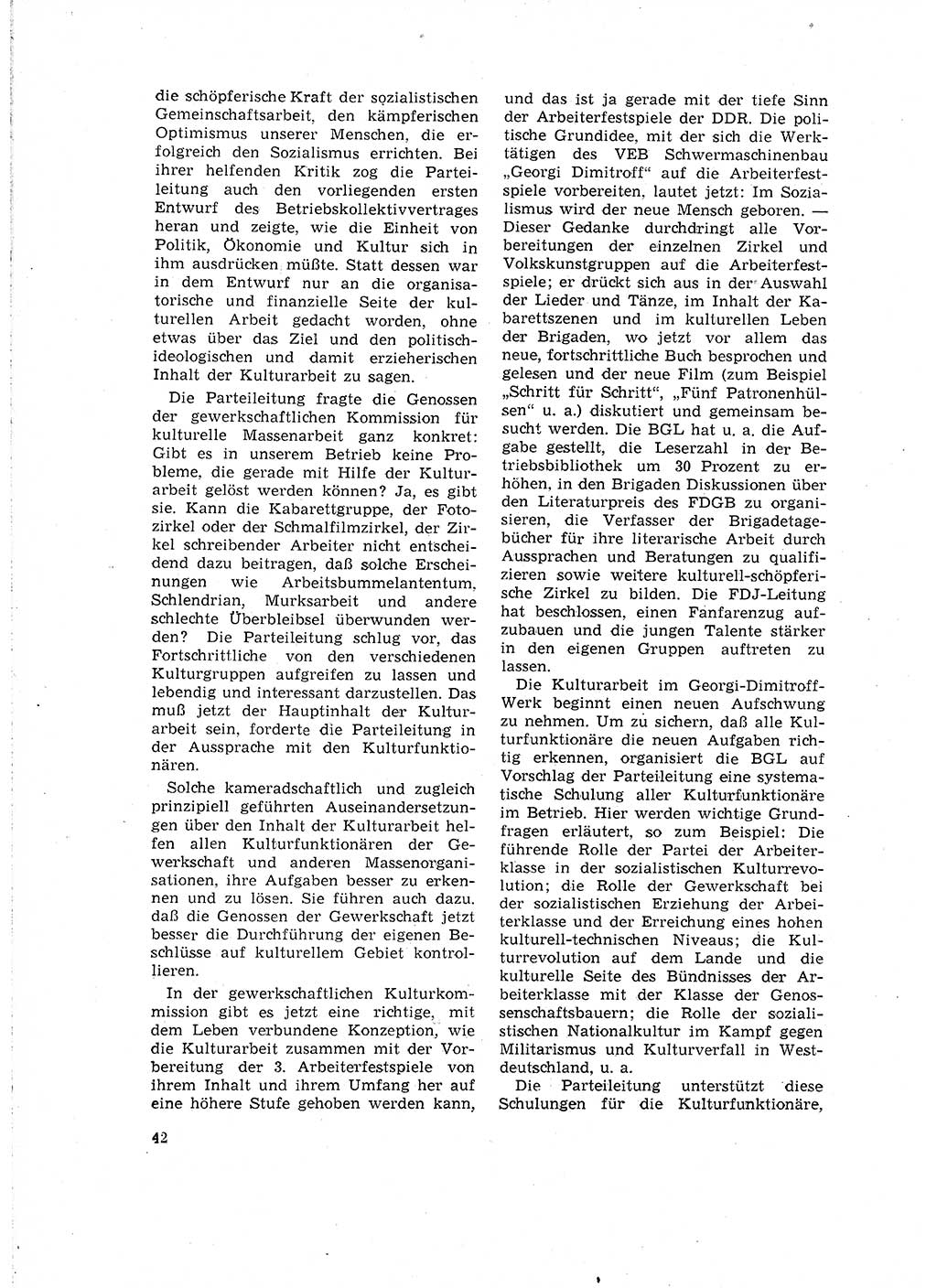 Neuer Weg (NW), Organ des Zentralkomitees (ZK) der SED (Sozialistische Einheitspartei Deutschlands) für Fragen des Parteilebens, 16. Jahrgang [Deutsche Demokratische Republik (DDR)] 1961, Seite 42 (NW ZK SED DDR 1961, S. 42)