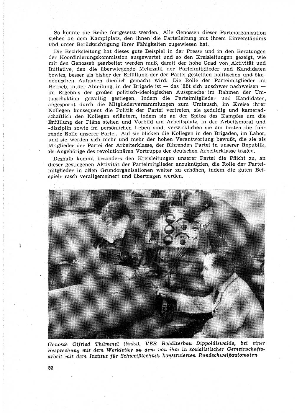 Neuer Weg (NW), Organ des Zentralkomitees (ZK) der SED (Sozialistische Einheitspartei Deutschlands) für Fragen des Parteilebens, 16. Jahrgang [Deutsche Demokratische Republik (DDR)] 1961, Seite 52 (NW ZK SED DDR 1961, S. 52)