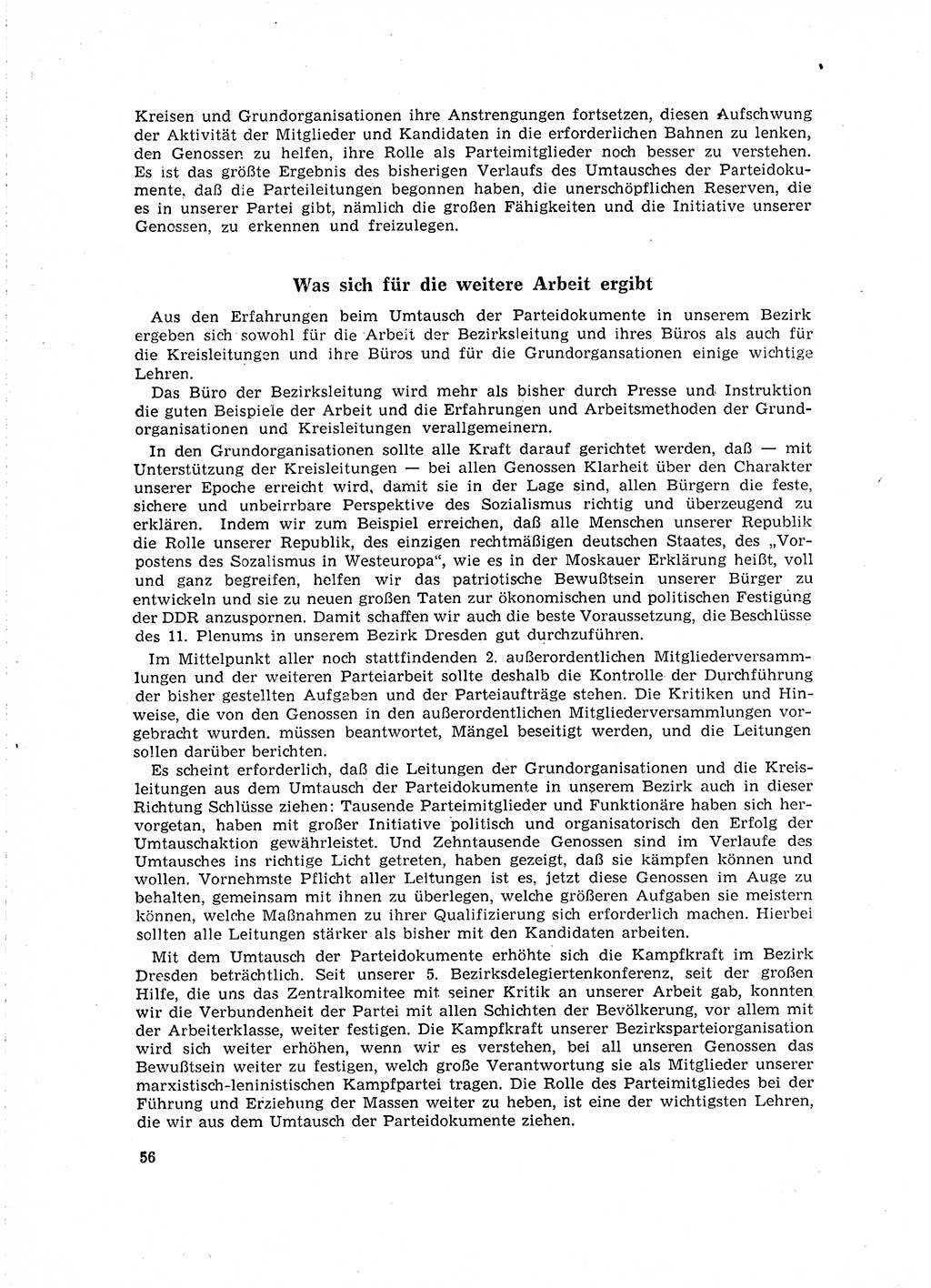 Neuer Weg (NW), Organ des Zentralkomitees (ZK) der SED (Sozialistische Einheitspartei Deutschlands) für Fragen des Parteilebens, 16. Jahrgang [Deutsche Demokratische Republik (DDR)] 1961, Seite 56 (NW ZK SED DDR 1961, S. 56)