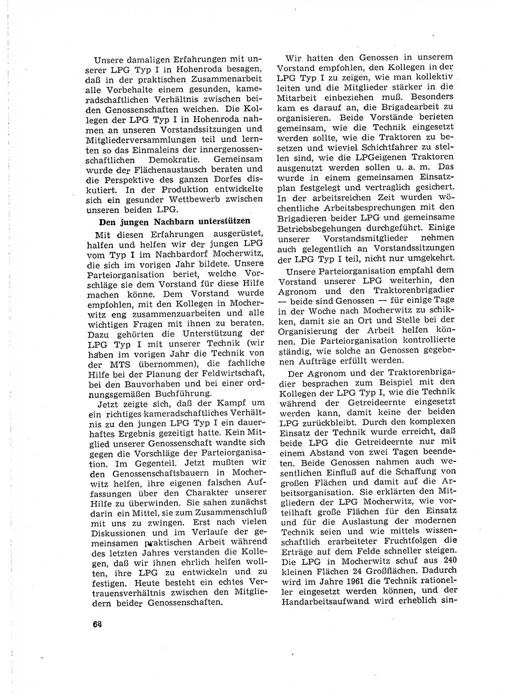 Neuer Weg (NW), Organ des Zentralkomitees (ZK) der SED (Sozialistische Einheitspartei Deutschlands) für Fragen des Parteilebens, 16. Jahrgang [Deutsche Demokratische Republik (DDR)] 1961, Seite 68 (NW ZK SED DDR 1961, S. 68)