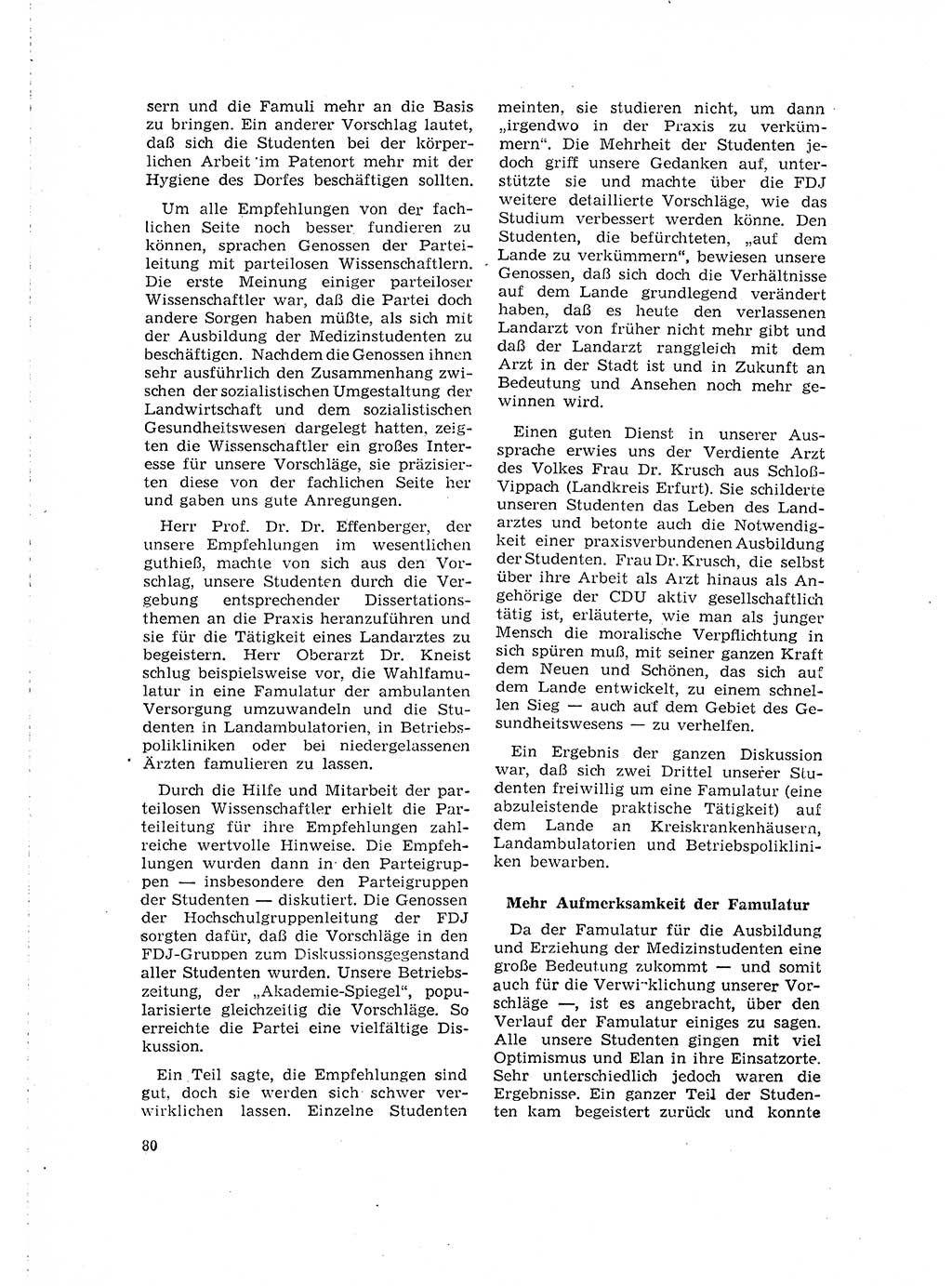 Neuer Weg (NW), Organ des Zentralkomitees (ZK) der SED (Sozialistische Einheitspartei Deutschlands) für Fragen des Parteilebens, 16. Jahrgang [Deutsche Demokratische Republik (DDR)] 1961, Seite 80 (NW ZK SED DDR 1961, S. 80)