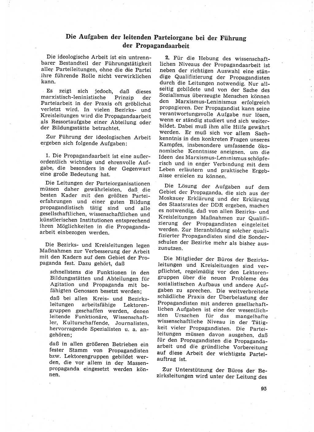 Neuer Weg (NW), Organ des Zentralkomitees (ZK) der SED (Sozialistische Einheitspartei Deutschlands) für Fragen des Parteilebens, 16. Jahrgang [Deutsche Demokratische Republik (DDR)] 1961, Seite 95 (NW ZK SED DDR 1961, S. 95)