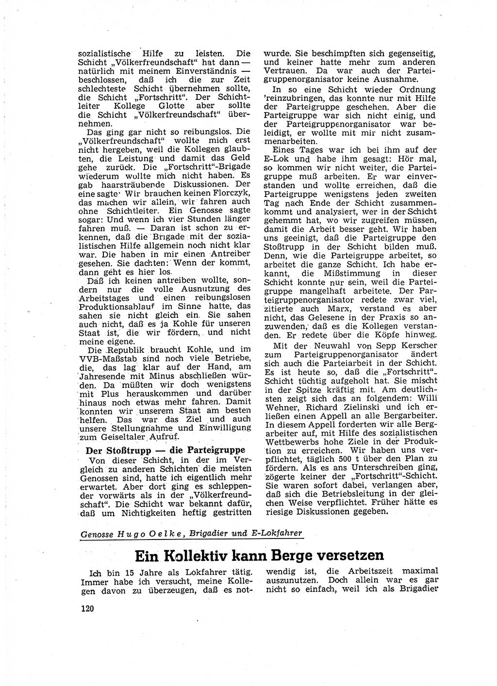 Neuer Weg (NW), Organ des Zentralkomitees (ZK) der SED (Sozialistische Einheitspartei Deutschlands) für Fragen des Parteilebens, 16. Jahrgang [Deutsche Demokratische Republik (DDR)] 1961, Seite 120 (NW ZK SED DDR 1961, S. 120)
