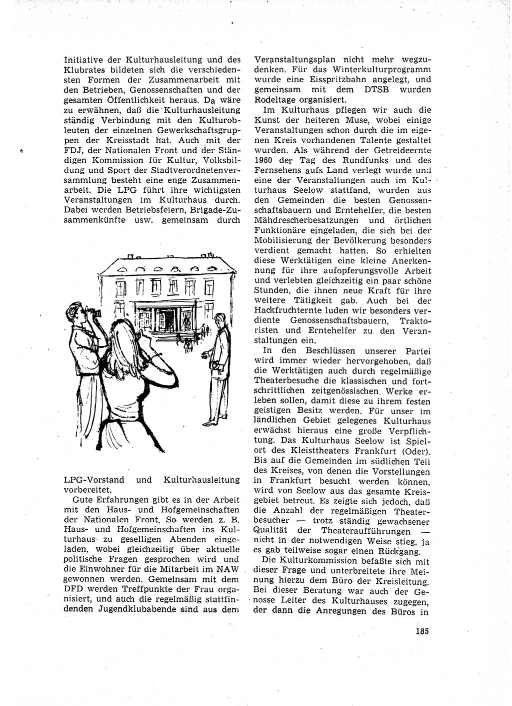 Neuer Weg (NW), Organ des Zentralkomitees (ZK) der SED (Sozialistische Einheitspartei Deutschlands) für Fragen des Parteilebens, 16. Jahrgang [Deutsche Demokratische Republik (DDR)] 1961, Seite 185 (NW ZK SED DDR 1961, S. 185)