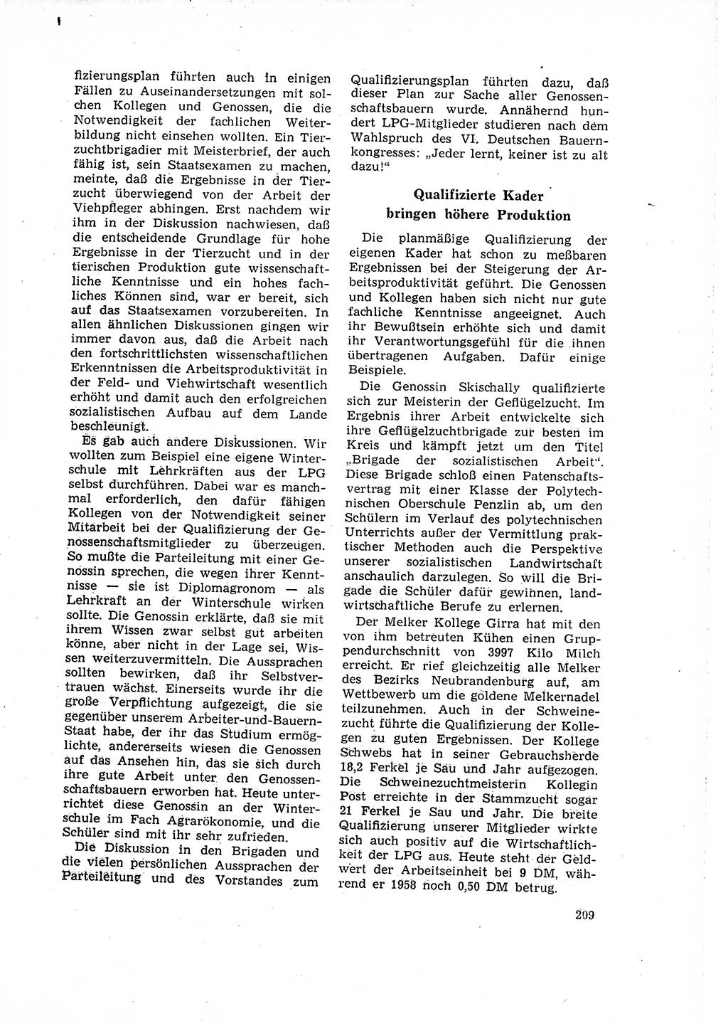 Neuer Weg (NW), Organ des Zentralkomitees (ZK) der SED (Sozialistische Einheitspartei Deutschlands) für Fragen des Parteilebens, 16. Jahrgang [Deutsche Demokratische Republik (DDR)] 1961, Seite 209 (NW ZK SED DDR 1961, S. 209)