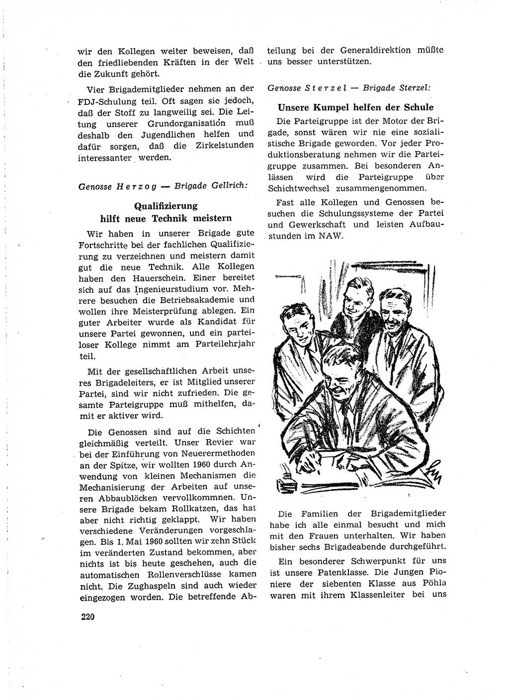 Neuer Weg (NW), Organ des Zentralkomitees (ZK) der SED (Sozialistische Einheitspartei Deutschlands) für Fragen des Parteilebens, 16. Jahrgang [Deutsche Demokratische Republik (DDR)] 1961, Seite 220 (NW ZK SED DDR 1961, S. 220)