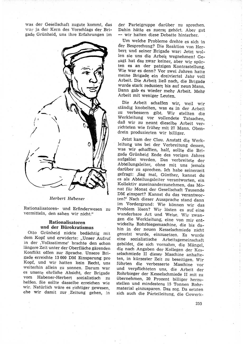 Neuer Weg (NW), Organ des Zentralkomitees (ZK) der SED (Sozialistische Einheitspartei Deutschlands) für Fragen des Parteilebens, 16. Jahrgang [Deutsche Demokratische Republik (DDR)] 1961, Seite 255 (NW ZK SED DDR 1961, S. 255)