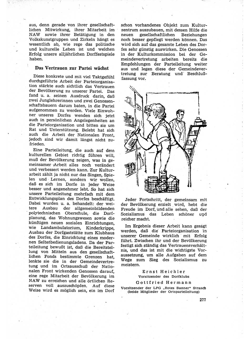 Neuer Weg (NW), Organ des Zentralkomitees (ZK) der SED (Sozialistische Einheitspartei Deutschlands) für Fragen des Parteilebens, 16. Jahrgang [Deutsche Demokratische Republik (DDR)] 1961, Seite 277 (NW ZK SED DDR 1961, S. 277)
