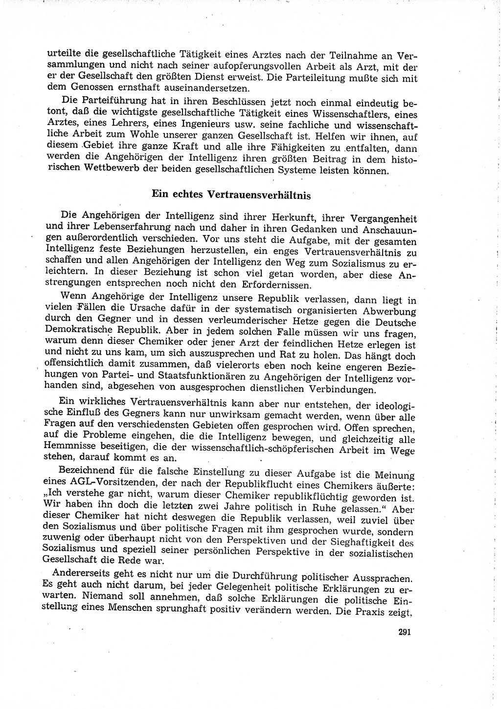 Neuer Weg (NW), Organ des Zentralkomitees (ZK) der SED (Sozialistische Einheitspartei Deutschlands) für Fragen des Parteilebens, 16. Jahrgang [Deutsche Demokratische Republik (DDR)] 1961, Seite 291 (NW ZK SED DDR 1961, S. 291)