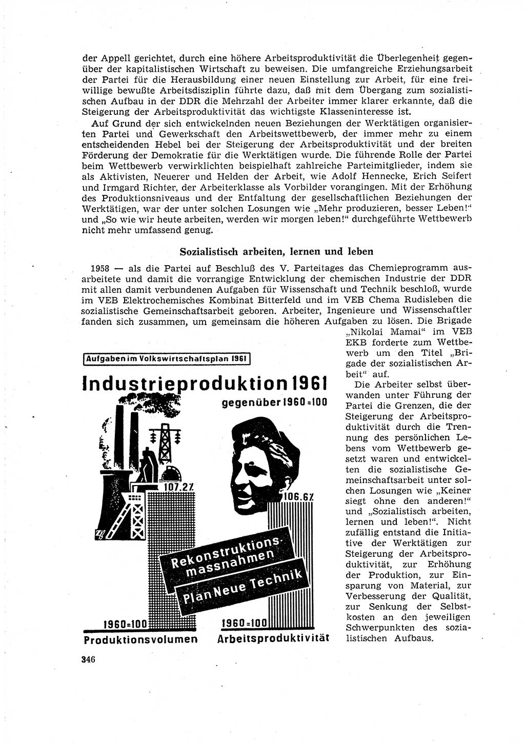 Neuer Weg (NW), Organ des Zentralkomitees (ZK) der SED (Sozialistische Einheitspartei Deutschlands) für Fragen des Parteilebens, 16. Jahrgang [Deutsche Demokratische Republik (DDR)] 1961, Seite 346 (NW ZK SED DDR 1961, S. 346)
