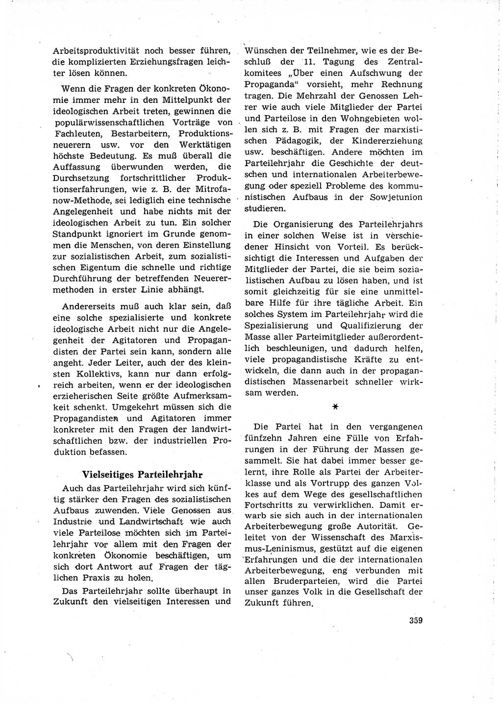 Neuer Weg (NW), Organ des Zentralkomitees (ZK) der SED (Sozialistische Einheitspartei Deutschlands) für Fragen des Parteilebens, 16. Jahrgang [Deutsche Demokratische Republik (DDR)] 1961, Seite 359 (NW ZK SED DDR 1961, S. 359)