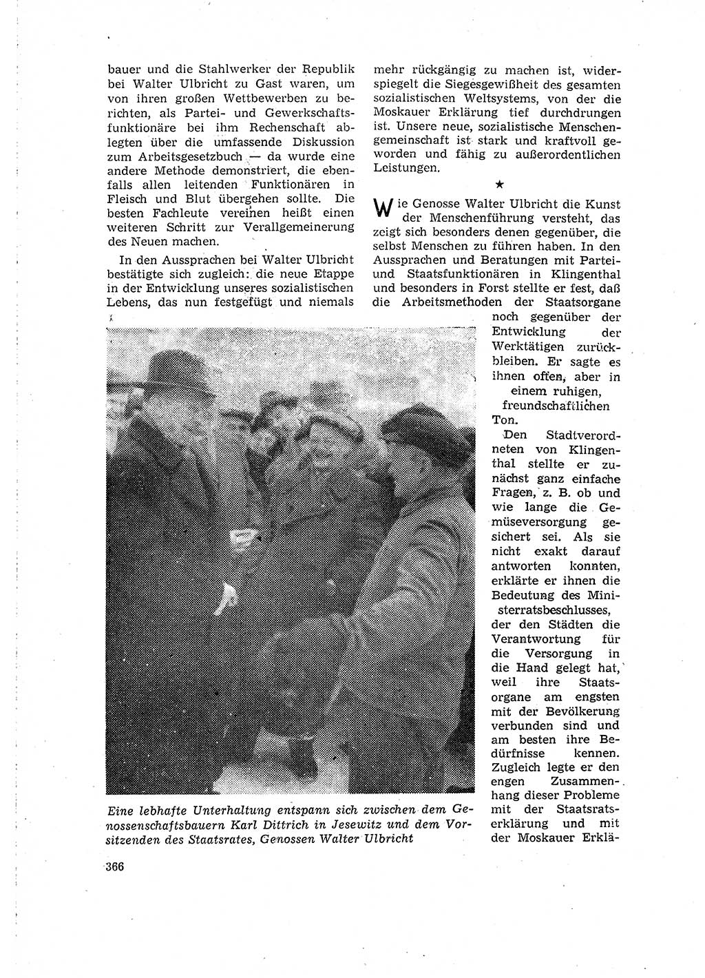 Neuer Weg (NW), Organ des Zentralkomitees (ZK) der SED (Sozialistische Einheitspartei Deutschlands) für Fragen des Parteilebens, 16. Jahrgang [Deutsche Demokratische Republik (DDR)] 1961, Seite 366 (NW ZK SED DDR 1961, S. 366)