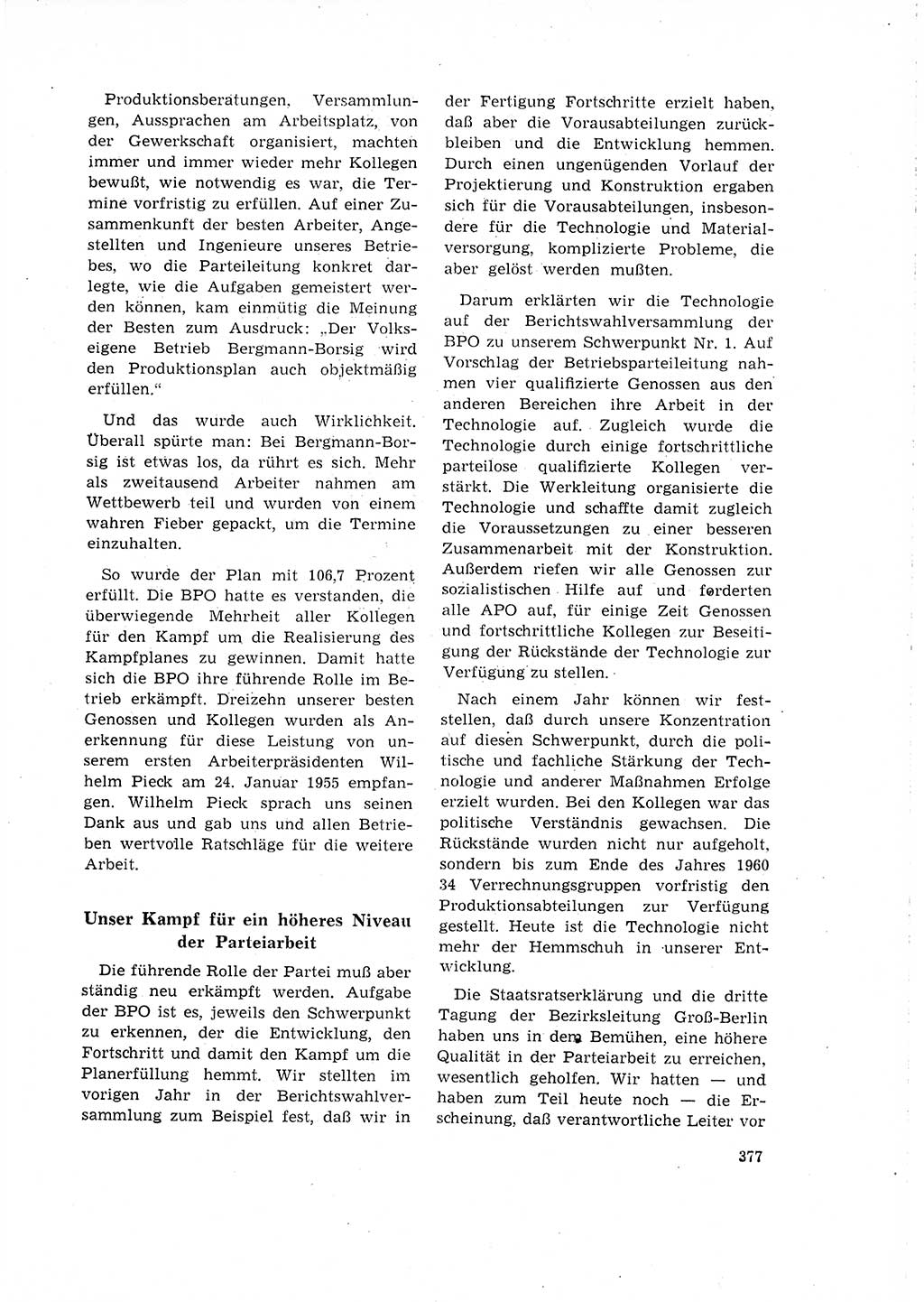Neuer Weg (NW), Organ des Zentralkomitees (ZK) der SED (Sozialistische Einheitspartei Deutschlands) für Fragen des Parteilebens, 16. Jahrgang [Deutsche Demokratische Republik (DDR)] 1961, Seite 377 (NW ZK SED DDR 1961, S. 377)