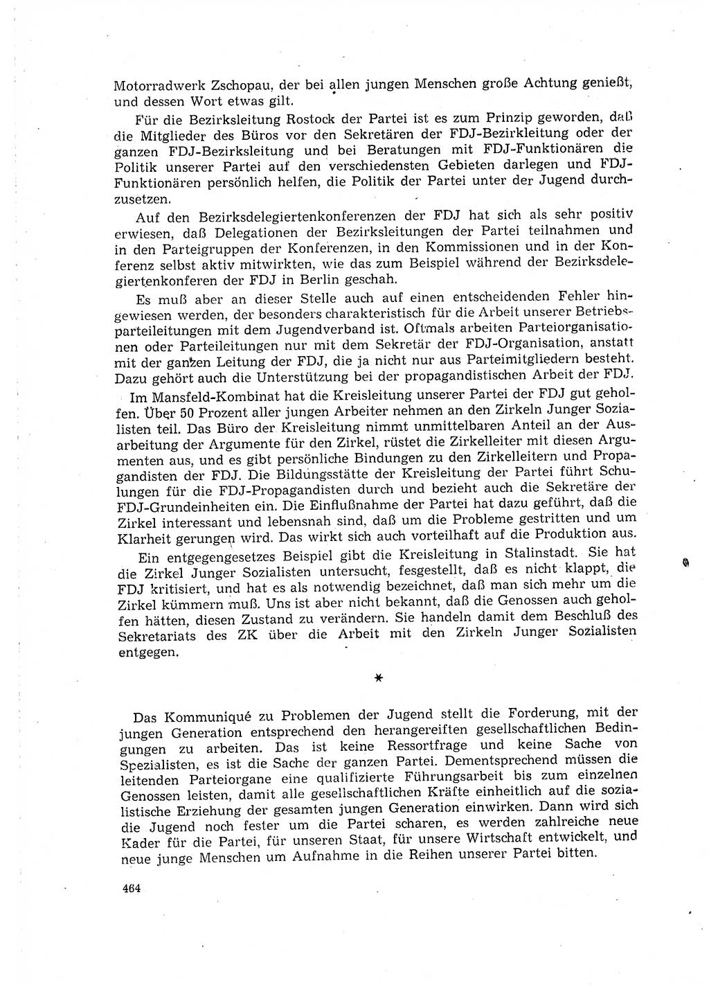 Neuer Weg (NW), Organ des Zentralkomitees (ZK) der SED (Sozialistische Einheitspartei Deutschlands) für Fragen des Parteilebens, 16. Jahrgang [Deutsche Demokratische Republik (DDR)] 1961, Seite 464 (NW ZK SED DDR 1961, S. 464)