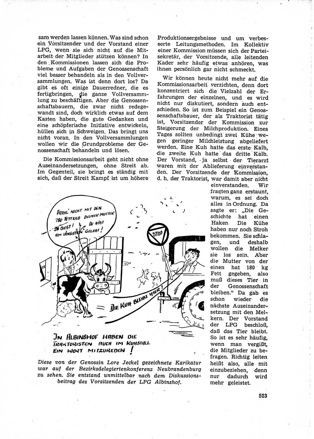 Neuer Weg (NW), Organ des Zentralkomitees (ZK) der SED (Sozialistische Einheitspartei Deutschlands) für Fragen des Parteilebens, 16. Jahrgang [Deutsche Demokratische Republik (DDR)] 1961, Seite 523 (NW ZK SED DDR 1961, S. 523)