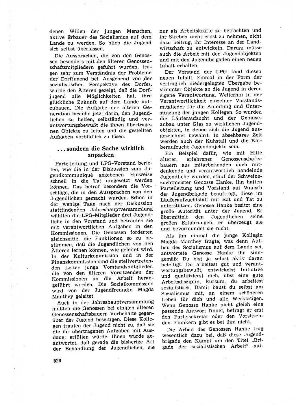 Neuer Weg (NW), Organ des Zentralkomitees (ZK) der SED (Sozialistische Einheitspartei Deutschlands) für Fragen des Parteilebens, 16. Jahrgang [Deutsche Demokratische Republik (DDR)] 1961, Seite 526 (NW ZK SED DDR 1961, S. 526)