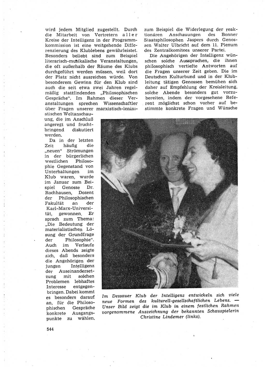 Neuer Weg (NW), Organ des Zentralkomitees (ZK) der SED (Sozialistische Einheitspartei Deutschlands) für Fragen des Parteilebens, 16. Jahrgang [Deutsche Demokratische Republik (DDR)] 1961, Seite 544 (NW ZK SED DDR 1961, S. 544)