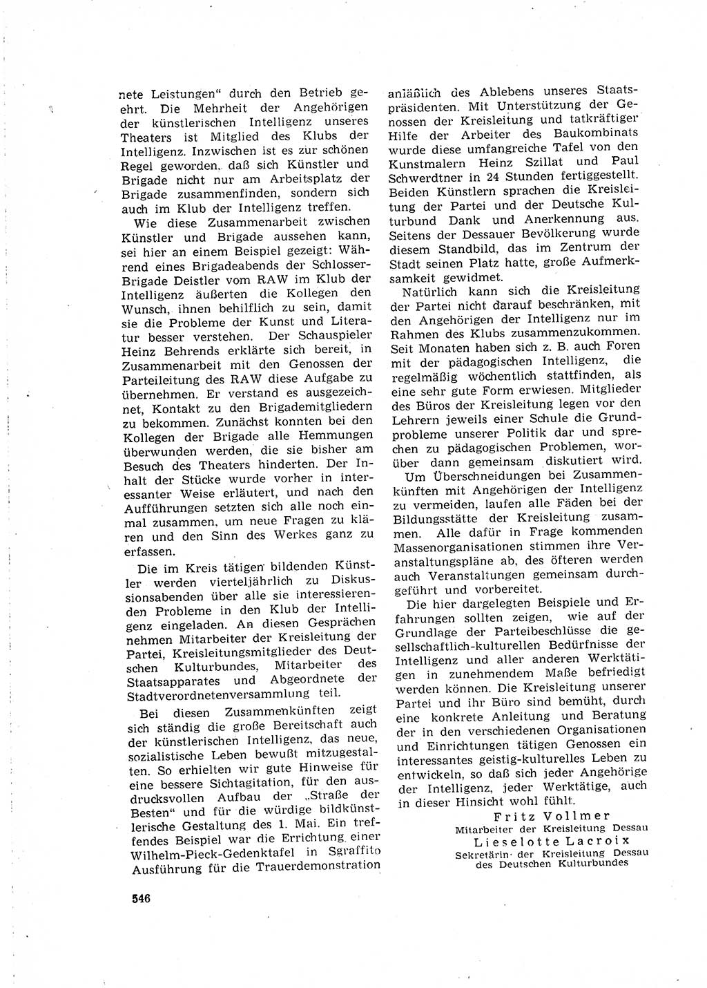 Neuer Weg (NW), Organ des Zentralkomitees (ZK) der SED (Sozialistische Einheitspartei Deutschlands) für Fragen des Parteilebens, 16. Jahrgang [Deutsche Demokratische Republik (DDR)] 1961, Seite 546 (NW ZK SED DDR 1961, S. 546)
