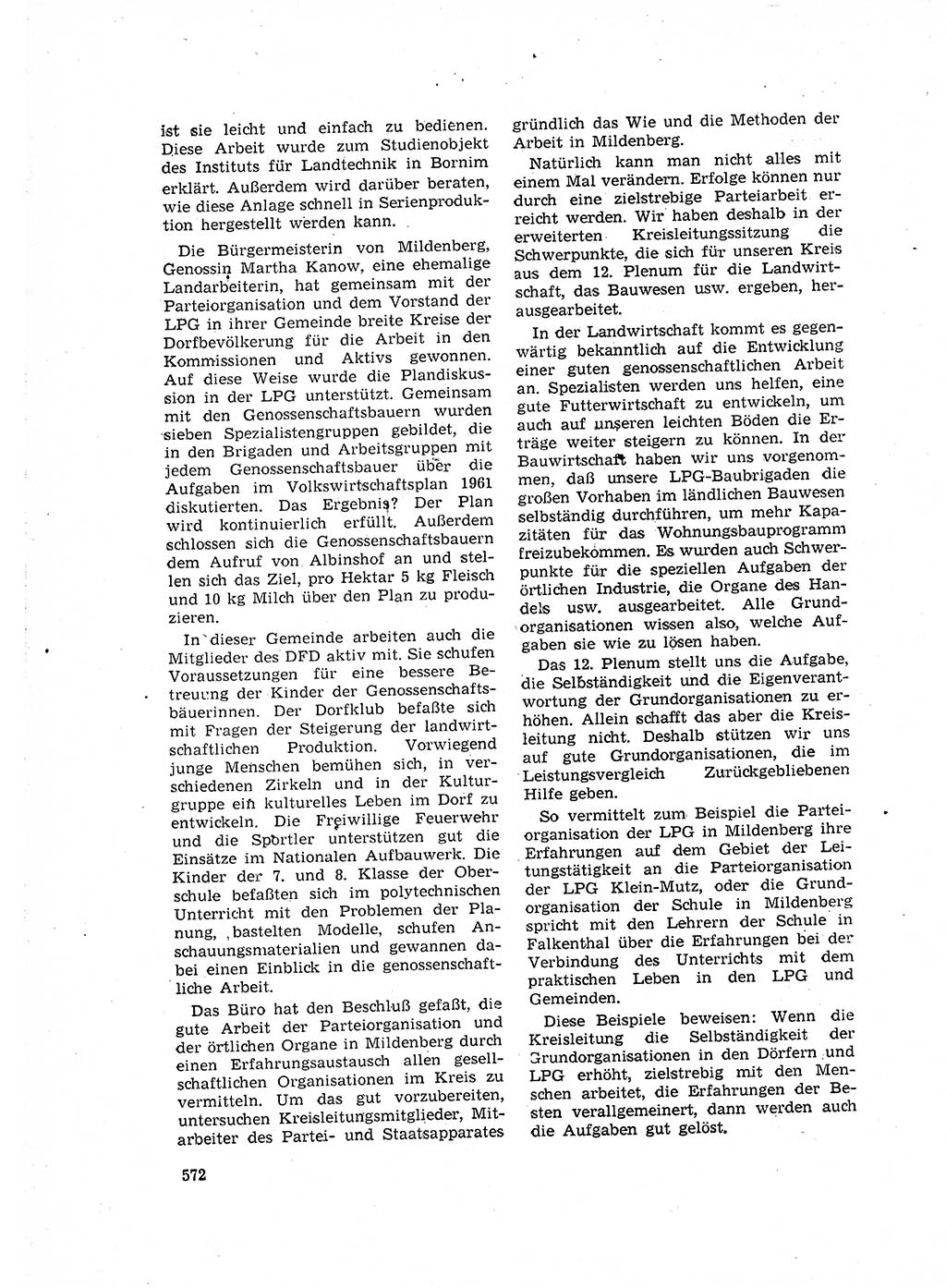 Neuer Weg (NW), Organ des Zentralkomitees (ZK) der SED (Sozialistische Einheitspartei Deutschlands) für Fragen des Parteilebens, 16. Jahrgang [Deutsche Demokratische Republik (DDR)] 1961, Seite 572 (NW ZK SED DDR 1961, S. 572)