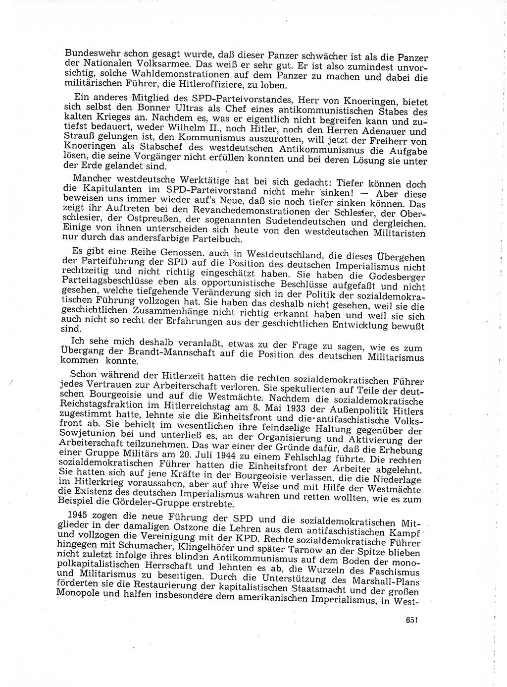 Neuer Weg (NW), Organ des Zentralkomitees (ZK) der SED (Sozialistische Einheitspartei Deutschlands) für Fragen des Parteilebens, 16. Jahrgang [Deutsche Demokratische Republik (DDR)] 1961, Seite 651 (NW ZK SED DDR 1961, S. 651)