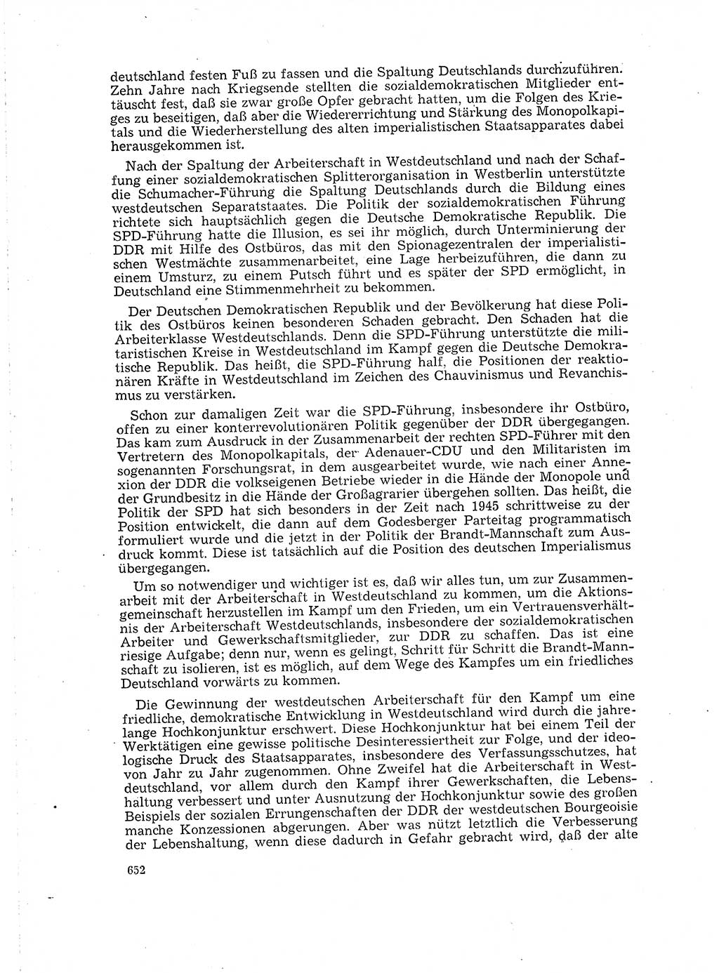 Neuer Weg (NW), Organ des Zentralkomitees (ZK) der SED (Sozialistische Einheitspartei Deutschlands) für Fragen des Parteilebens, 16. Jahrgang [Deutsche Demokratische Republik (DDR)] 1961, Seite 652 (NW ZK SED DDR 1961, S. 652)