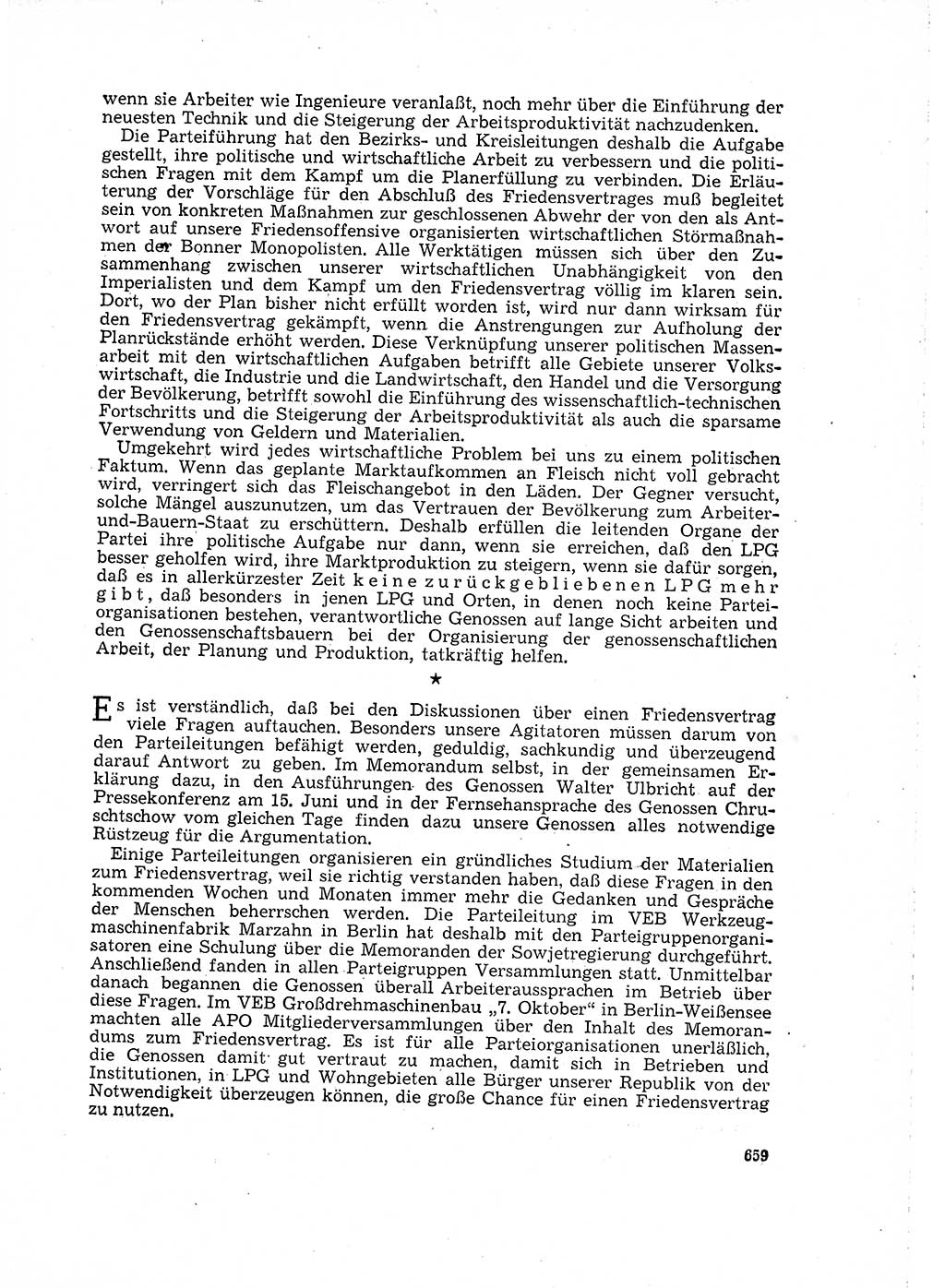 Neuer Weg (NW), Organ des Zentralkomitees (ZK) der SED (Sozialistische Einheitspartei Deutschlands) für Fragen des Parteilebens, 16. Jahrgang [Deutsche Demokratische Republik (DDR)] 1961, Seite 659 (NW ZK SED DDR 1961, S. 659)