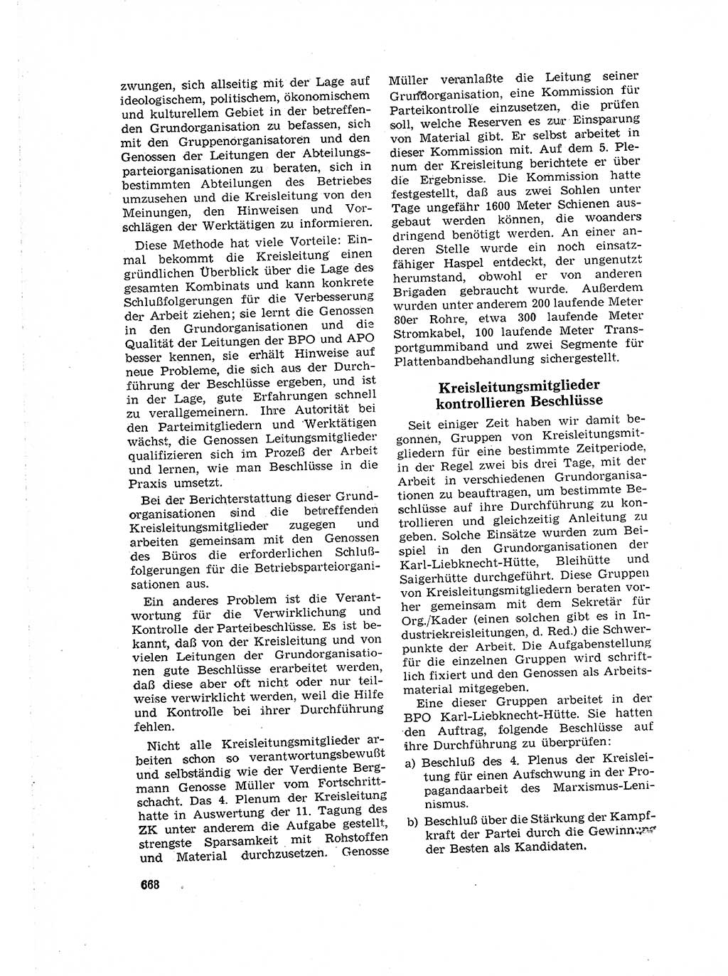 Neuer Weg (NW), Organ des Zentralkomitees (ZK) der SED (Sozialistische Einheitspartei Deutschlands) für Fragen des Parteilebens, 16. Jahrgang [Deutsche Demokratische Republik (DDR)] 1961, Seite 668 (NW ZK SED DDR 1961, S. 668)