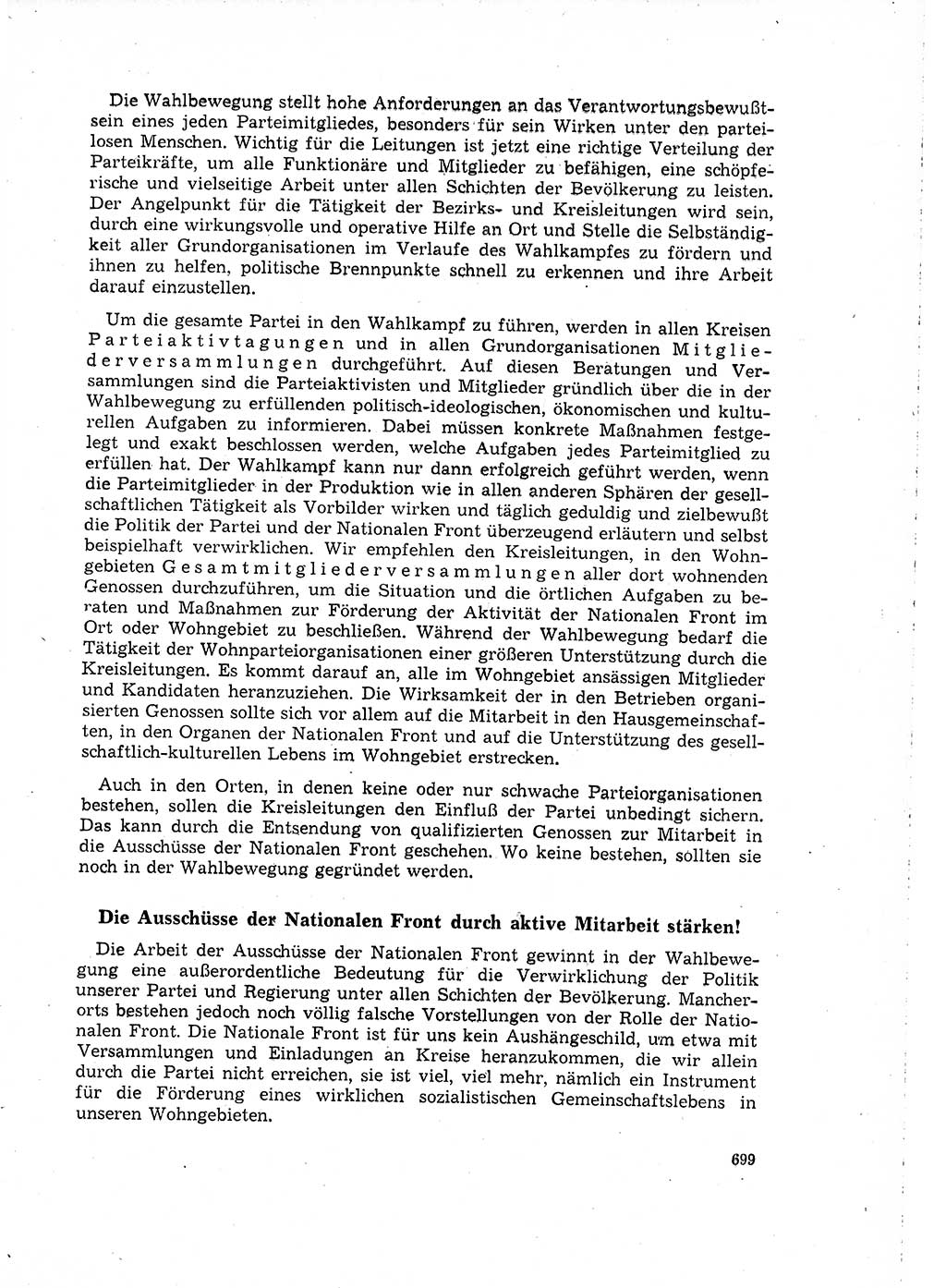 Neuer Weg (NW), Organ des Zentralkomitees (ZK) der SED (Sozialistische Einheitspartei Deutschlands) für Fragen des Parteilebens, 16. Jahrgang [Deutsche Demokratische Republik (DDR)] 1961, Seite 699 (NW ZK SED DDR 1961, S. 699)