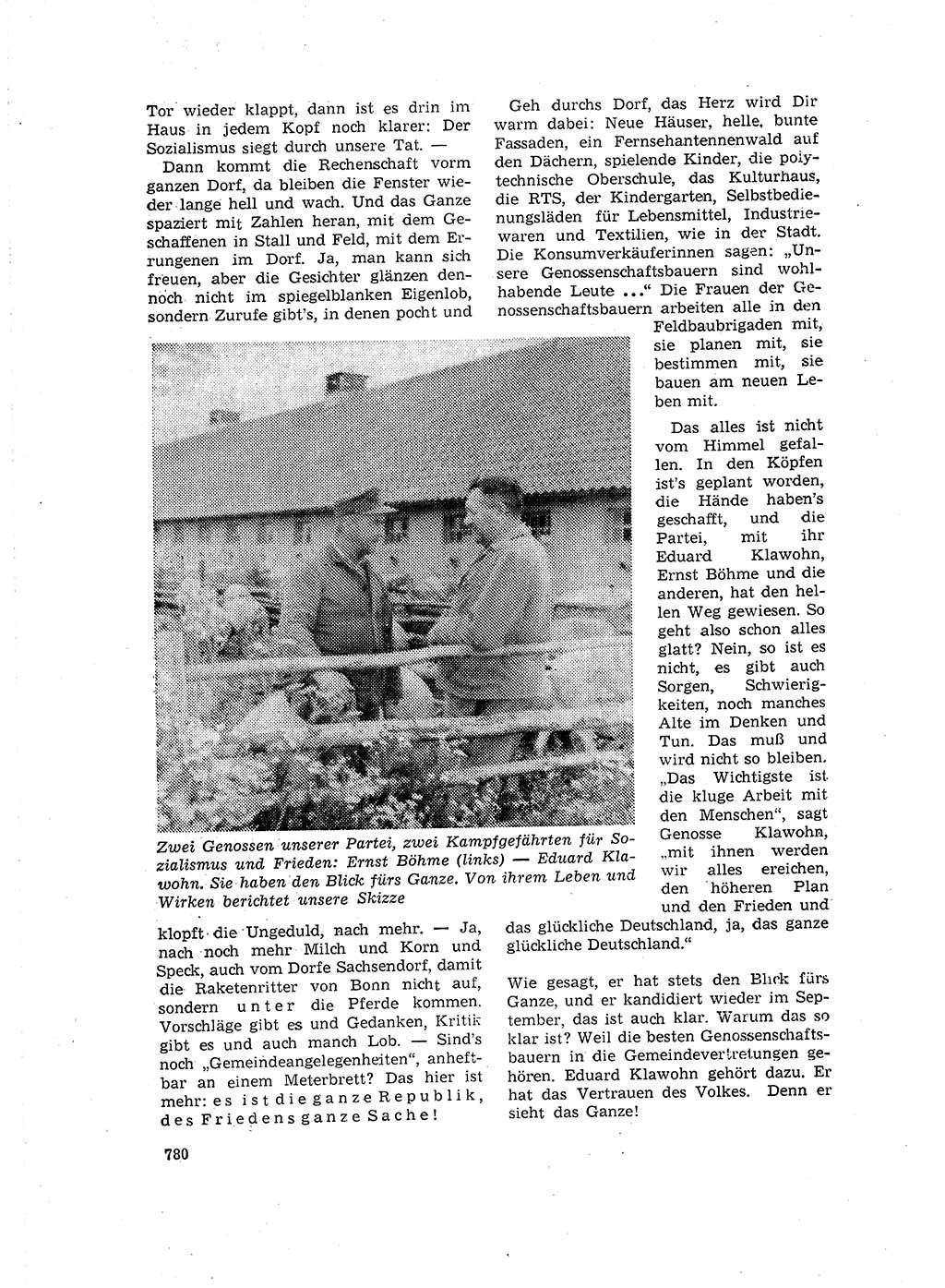 Neuer Weg (NW), Organ des Zentralkomitees (ZK) der SED (Sozialistische Einheitspartei Deutschlands) für Fragen des Parteilebens, 16. Jahrgang [Deutsche Demokratische Republik (DDR)] 1961, Seite 780 (NW ZK SED DDR 1961, S. 780)
