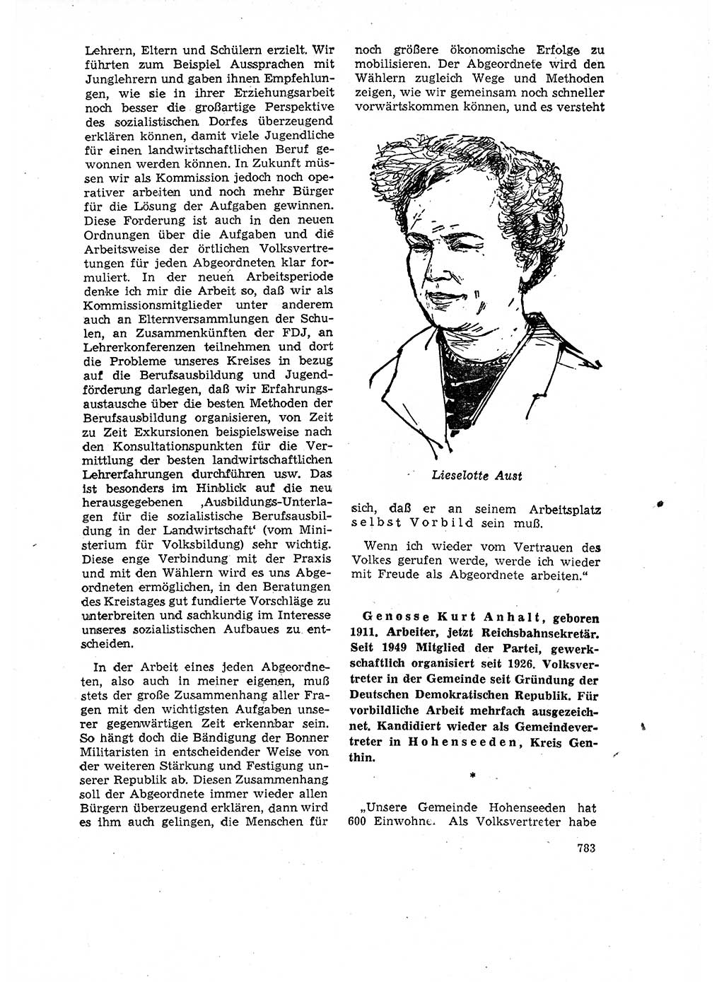 Neuer Weg (NW), Organ des Zentralkomitees (ZK) der SED (Sozialistische Einheitspartei Deutschlands) für Fragen des Parteilebens, 16. Jahrgang [Deutsche Demokratische Republik (DDR)] 1961, Seite 783 (NW ZK SED DDR 1961, S. 783)