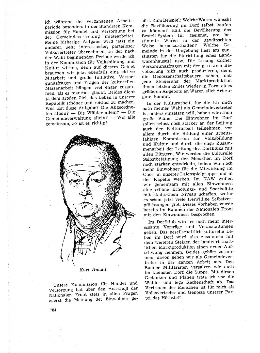 Neuer Weg (NW), Organ des Zentralkomitees (ZK) der SED (Sozialistische Einheitspartei Deutschlands) für Fragen des Parteilebens, 16. Jahrgang [Deutsche Demokratische Republik (DDR)] 1961, Seite 784 (NW ZK SED DDR 1961, S. 784)