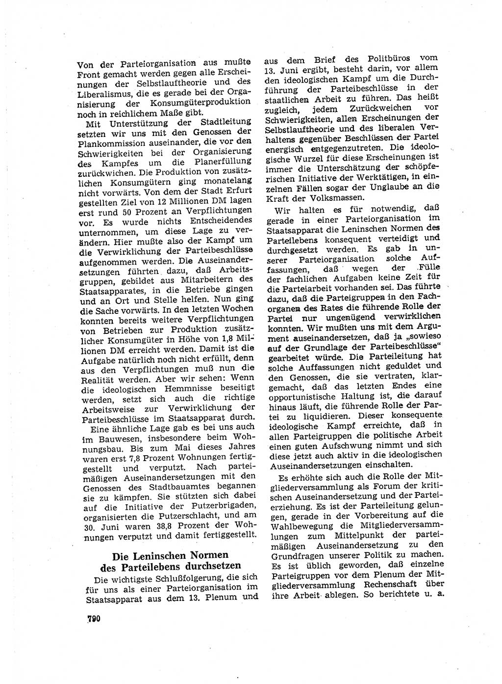 Neuer Weg (NW), Organ des Zentralkomitees (ZK) der SED (Sozialistische Einheitspartei Deutschlands) für Fragen des Parteilebens, 16. Jahrgang [Deutsche Demokratische Republik (DDR)] 1961, Seite 790 (NW ZK SED DDR 1961, S. 790)