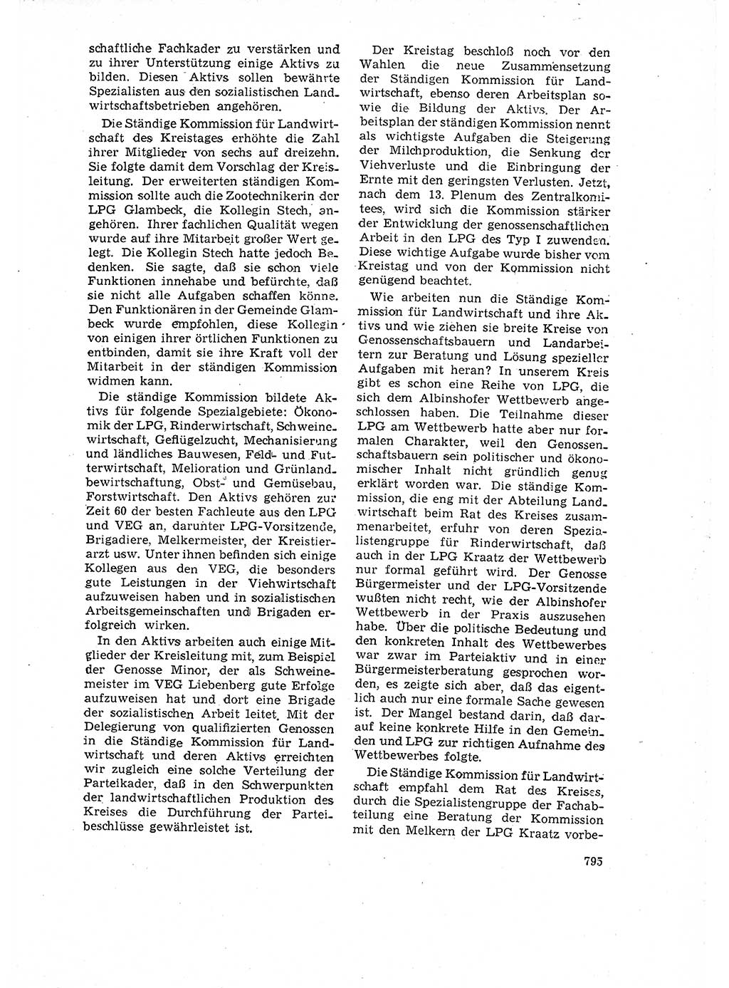 Neuer Weg (NW), Organ des Zentralkomitees (ZK) der SED (Sozialistische Einheitspartei Deutschlands) für Fragen des Parteilebens, 16. Jahrgang [Deutsche Demokratische Republik (DDR)] 1961, Seite 795 (NW ZK SED DDR 1961, S. 795)