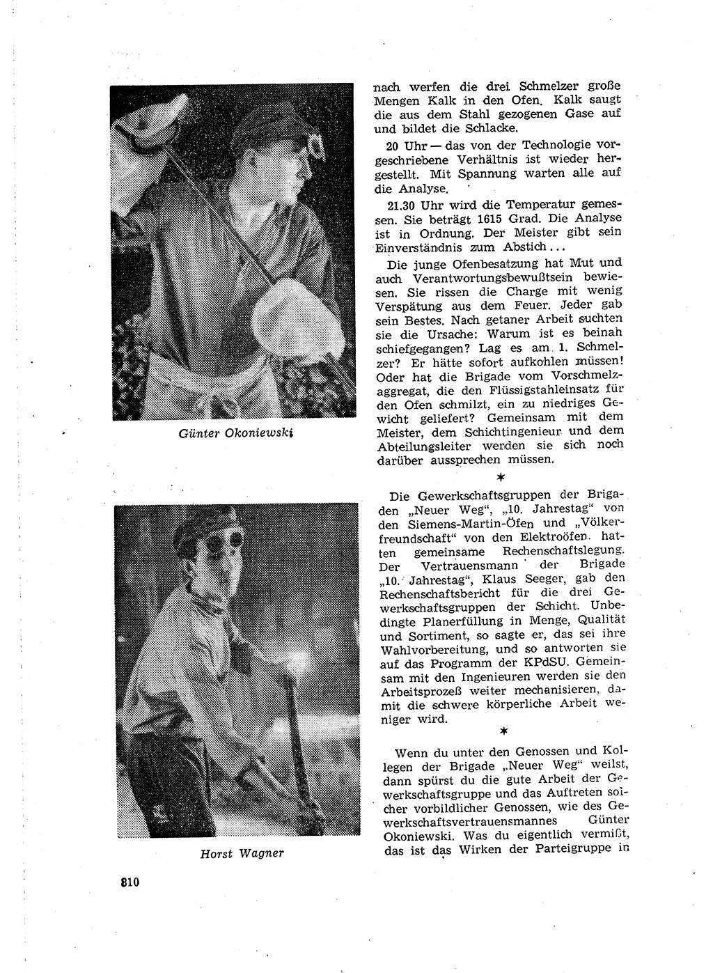 Neuer Weg (NW), Organ des Zentralkomitees (ZK) der SED (Sozialistische Einheitspartei Deutschlands) für Fragen des Parteilebens, 16. Jahrgang [Deutsche Demokratische Republik (DDR)] 1961, Seite 810 (NW ZK SED DDR 1961, S. 810)