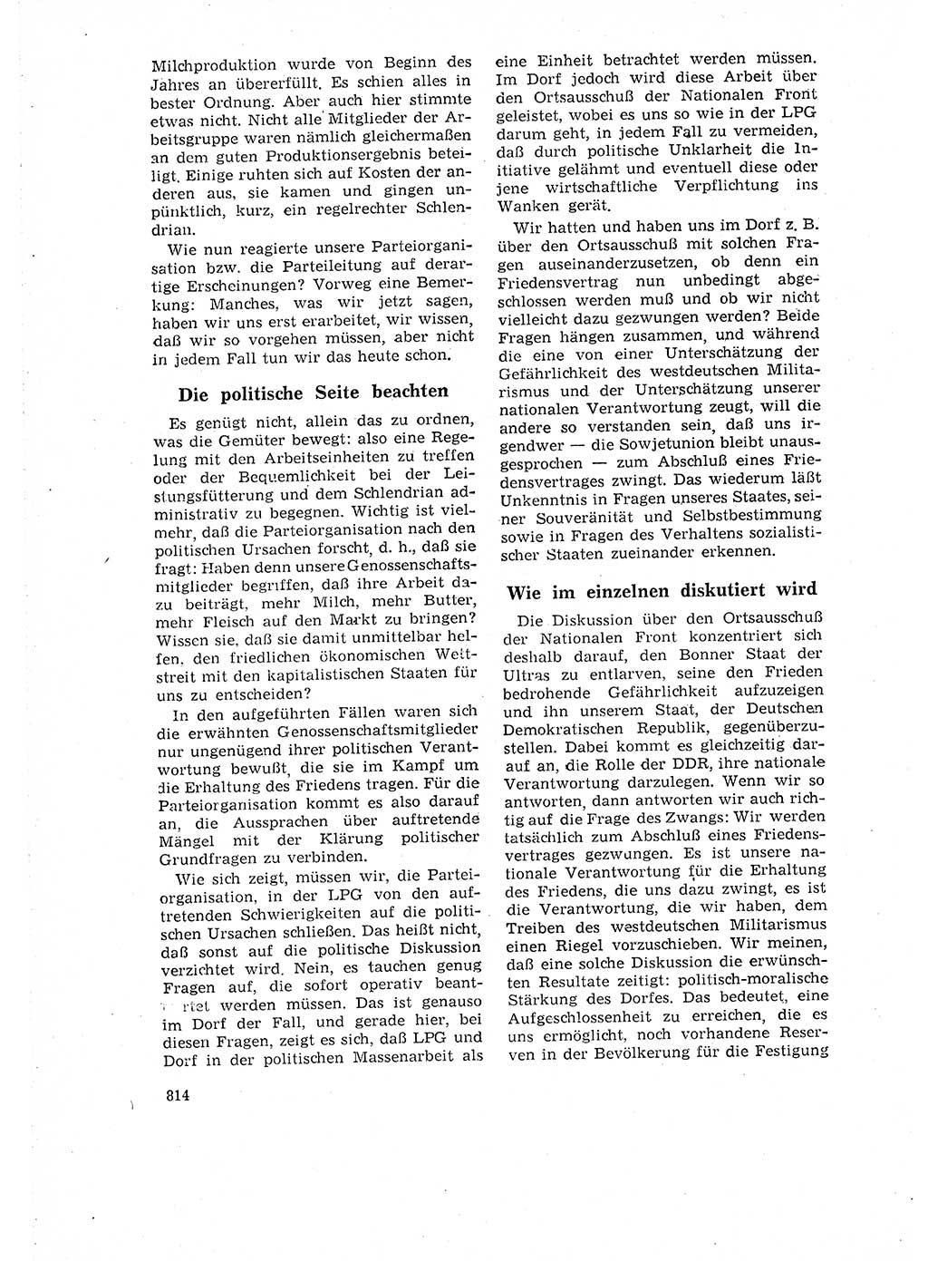 Neuer Weg (NW), Organ des Zentralkomitees (ZK) der SED (Sozialistische Einheitspartei Deutschlands) für Fragen des Parteilebens, 16. Jahrgang [Deutsche Demokratische Republik (DDR)] 1961, Seite 814 (NW ZK SED DDR 1961, S. 814)