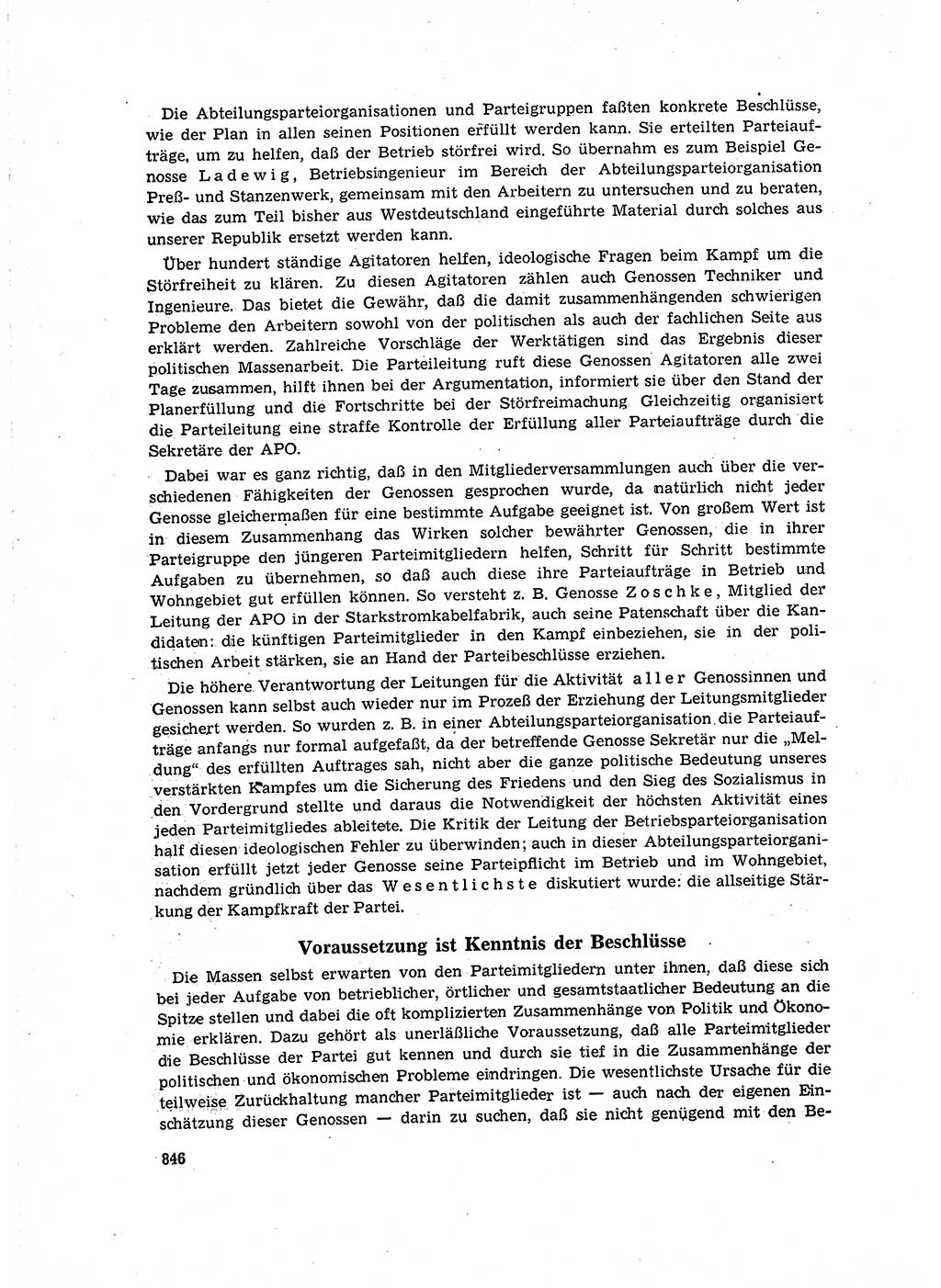 Neuer Weg (NW), Organ des Zentralkomitees (ZK) der SED (Sozialistische Einheitspartei Deutschlands) für Fragen des Parteilebens, 16. Jahrgang [Deutsche Demokratische Republik (DDR)] 1961, Seite 846 (NW ZK SED DDR 1961, S. 846)